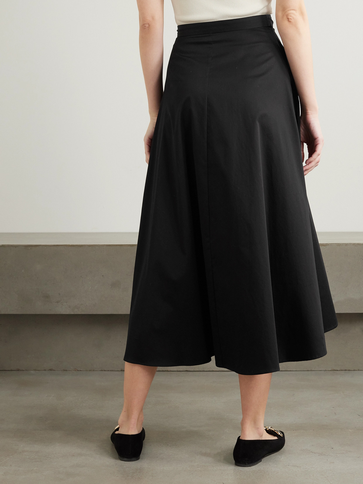 Alix Cotton Midi Wrap Skirt