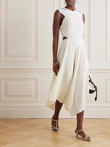 JOSEPH Danube open-back layered silk dress