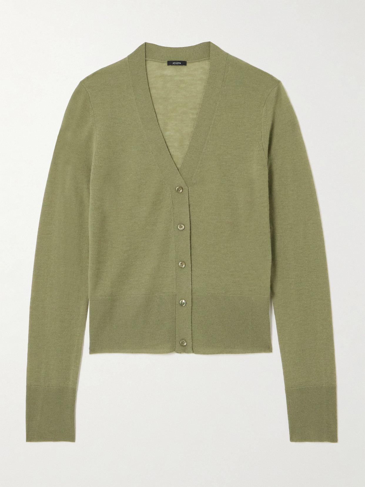 Joseph Cashmere Cardigan In Green