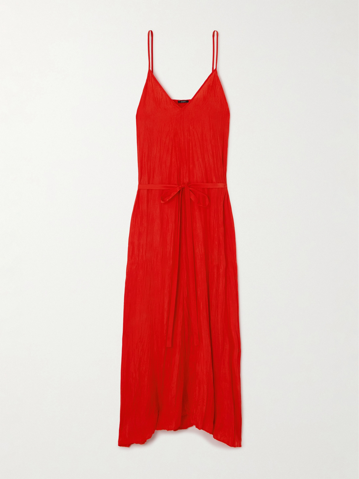 Joseph Daniele Silk-habotai Maxi Dress In Red