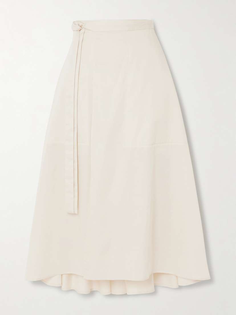 Joseph Alix Cotton Midi Wrap Skirt