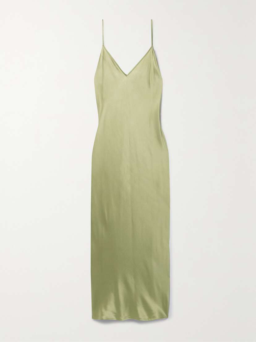 Joseph Clea Silk-satin Midi Dress