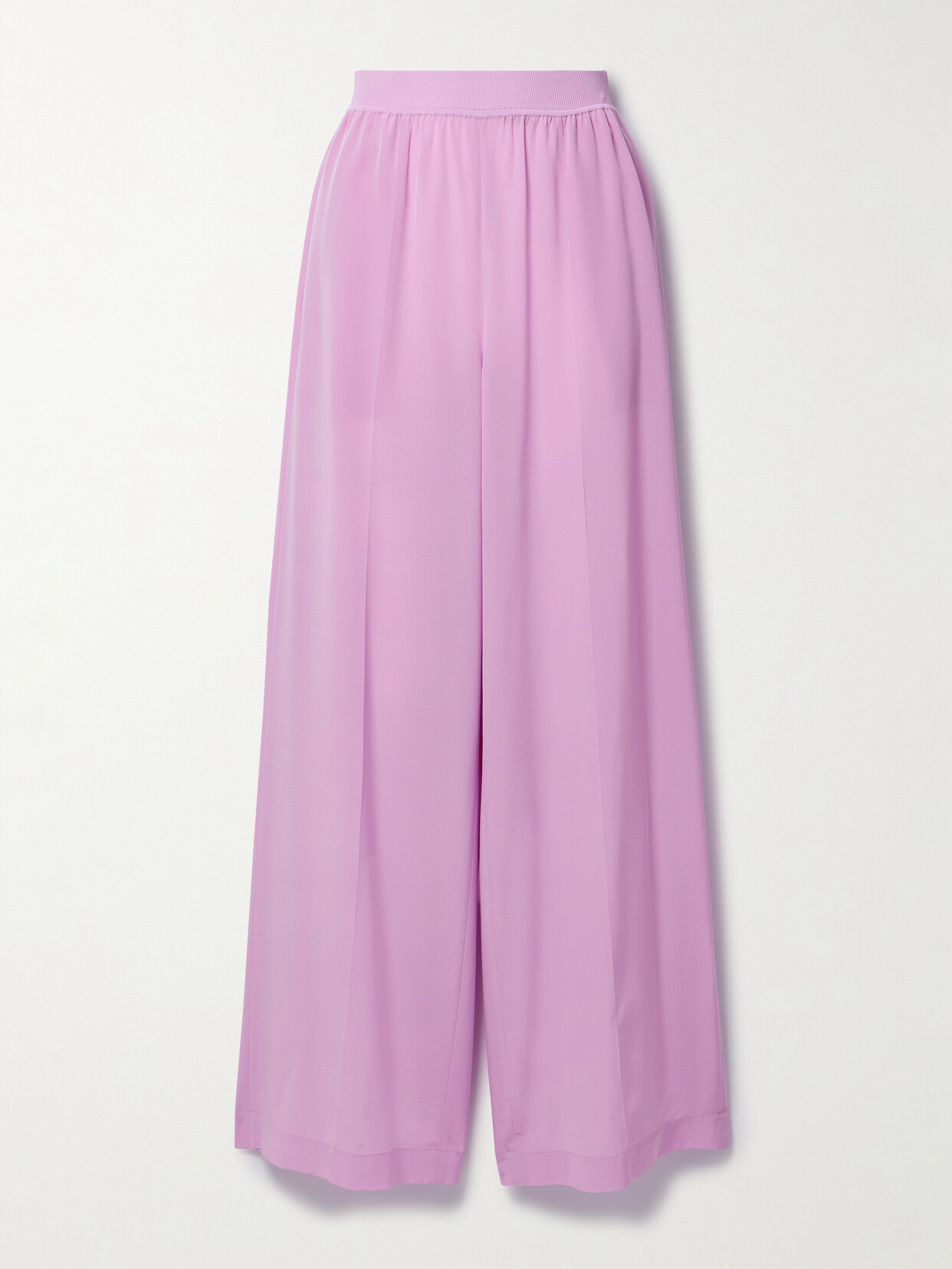 Joseph Hulin Silk Crepe De Chine Wide-leg Pants In Pink