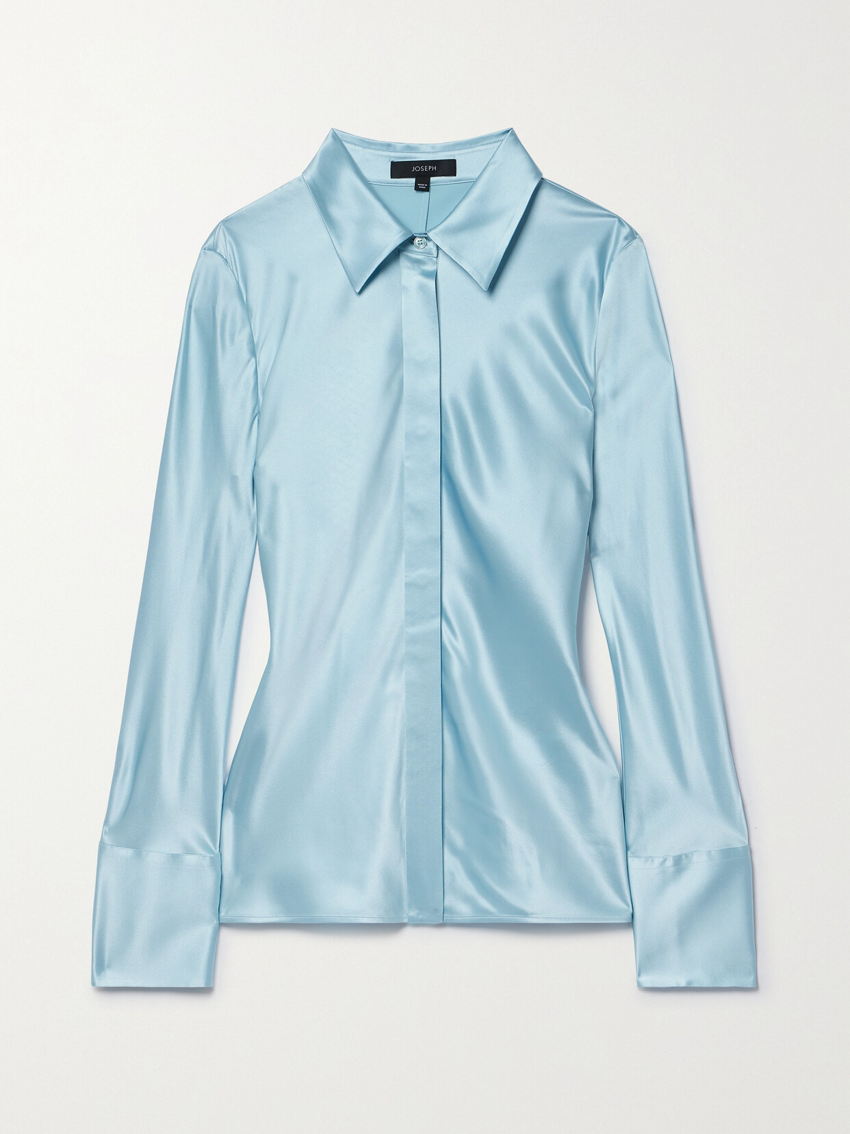 Joseph Brunel Silk-satin Shirt - Blue