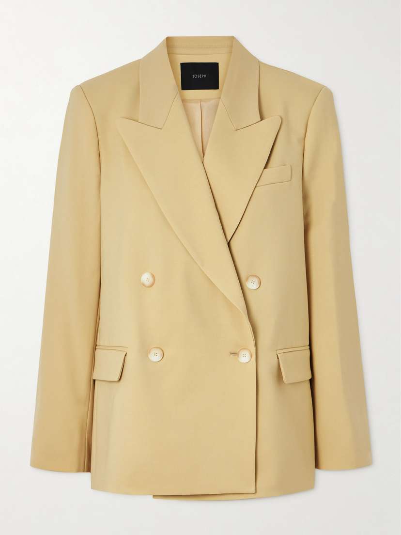 Joseph Jaden Double-breasted Stretch-wool Blazer