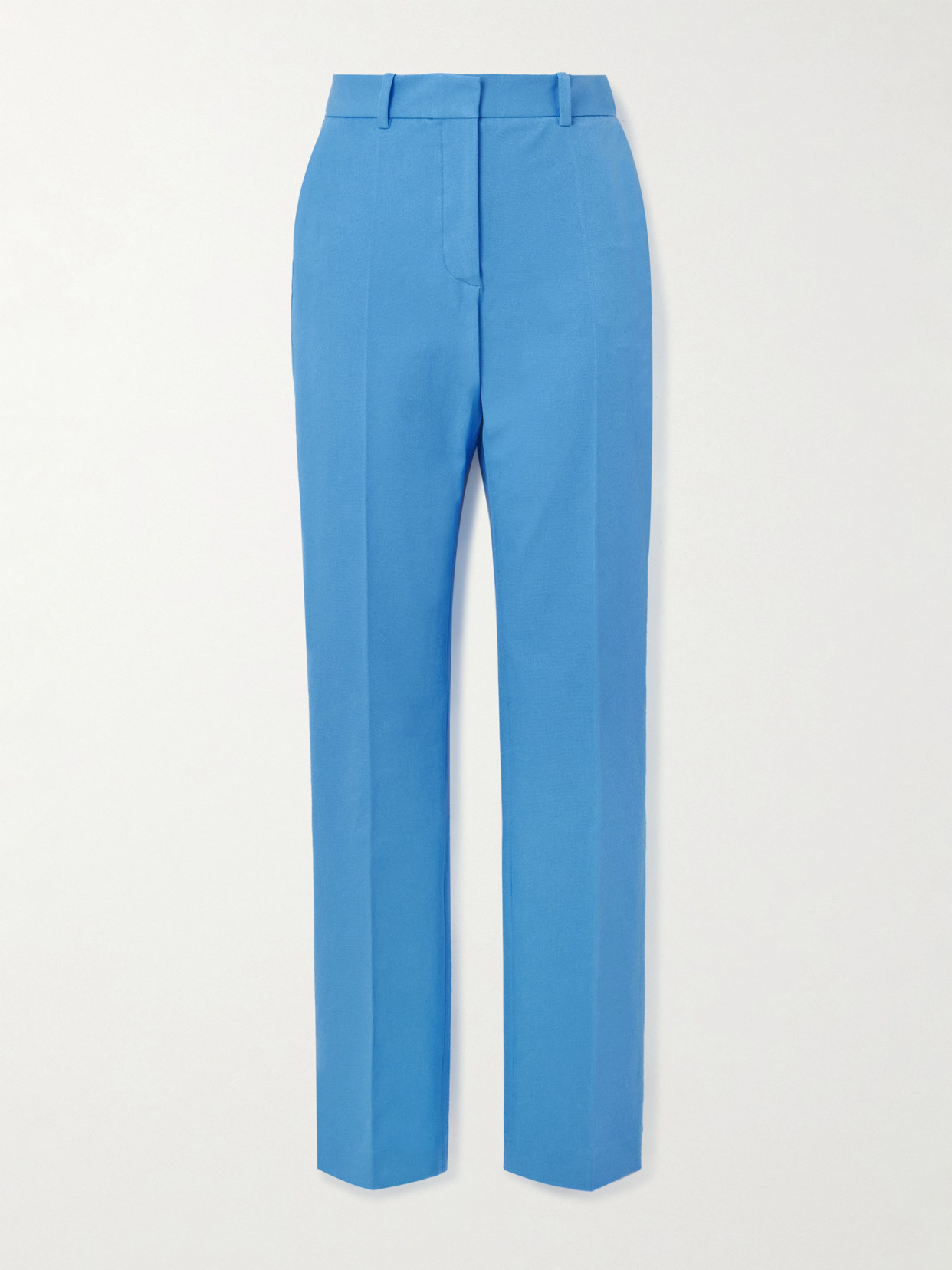 Joseph Coleman Gabardine Straight-leg Trousers In Blue