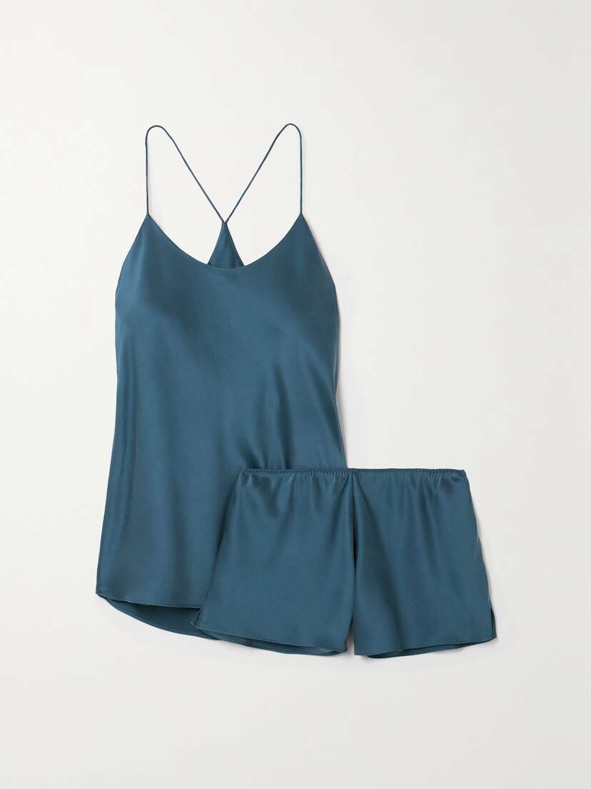 Olivia von Halle Bella Silk-satin Pajama Set
