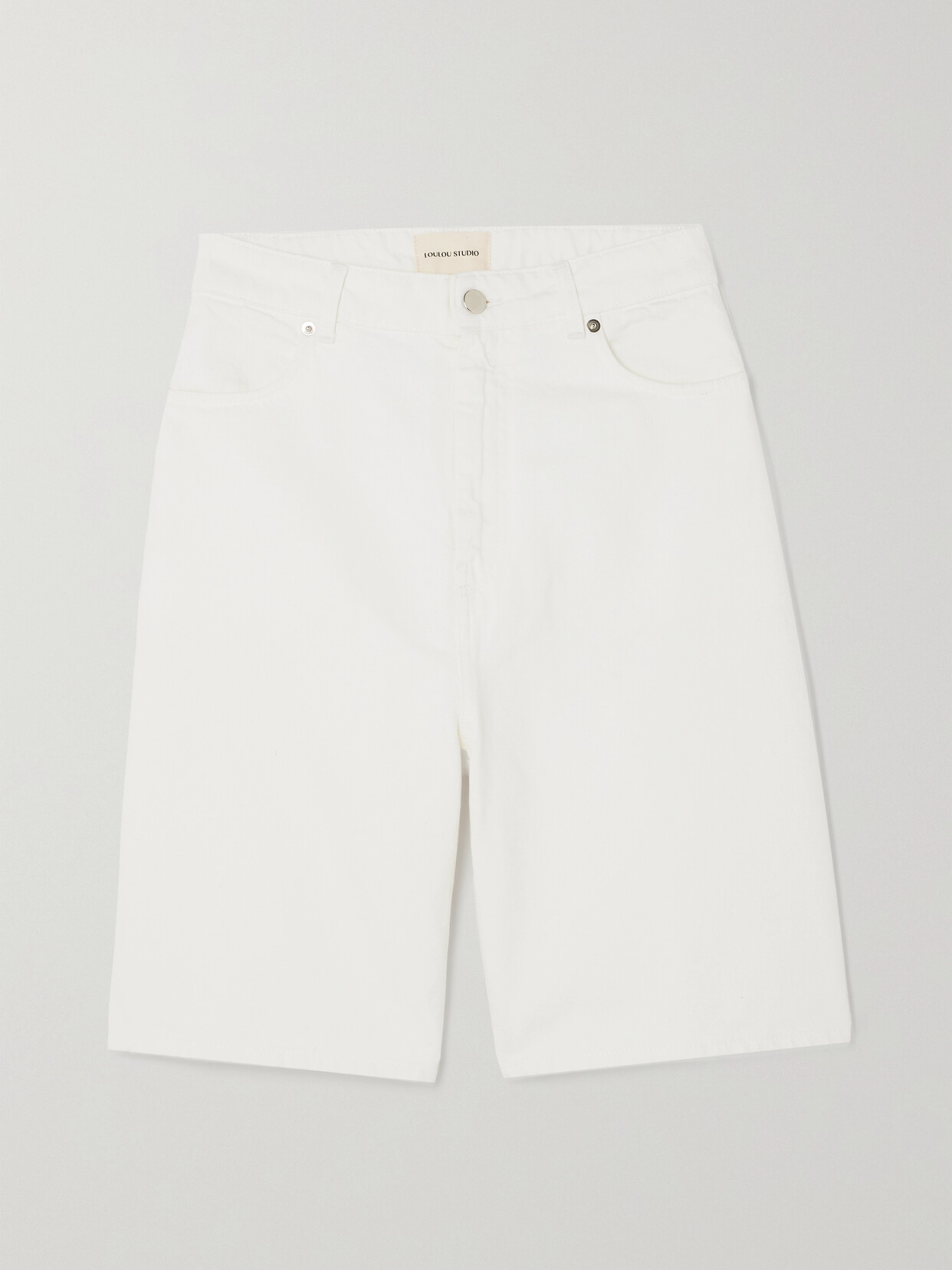 LOULOU STUDIO - + Net Sustain Isu Organic Denim Shorts - Ivory