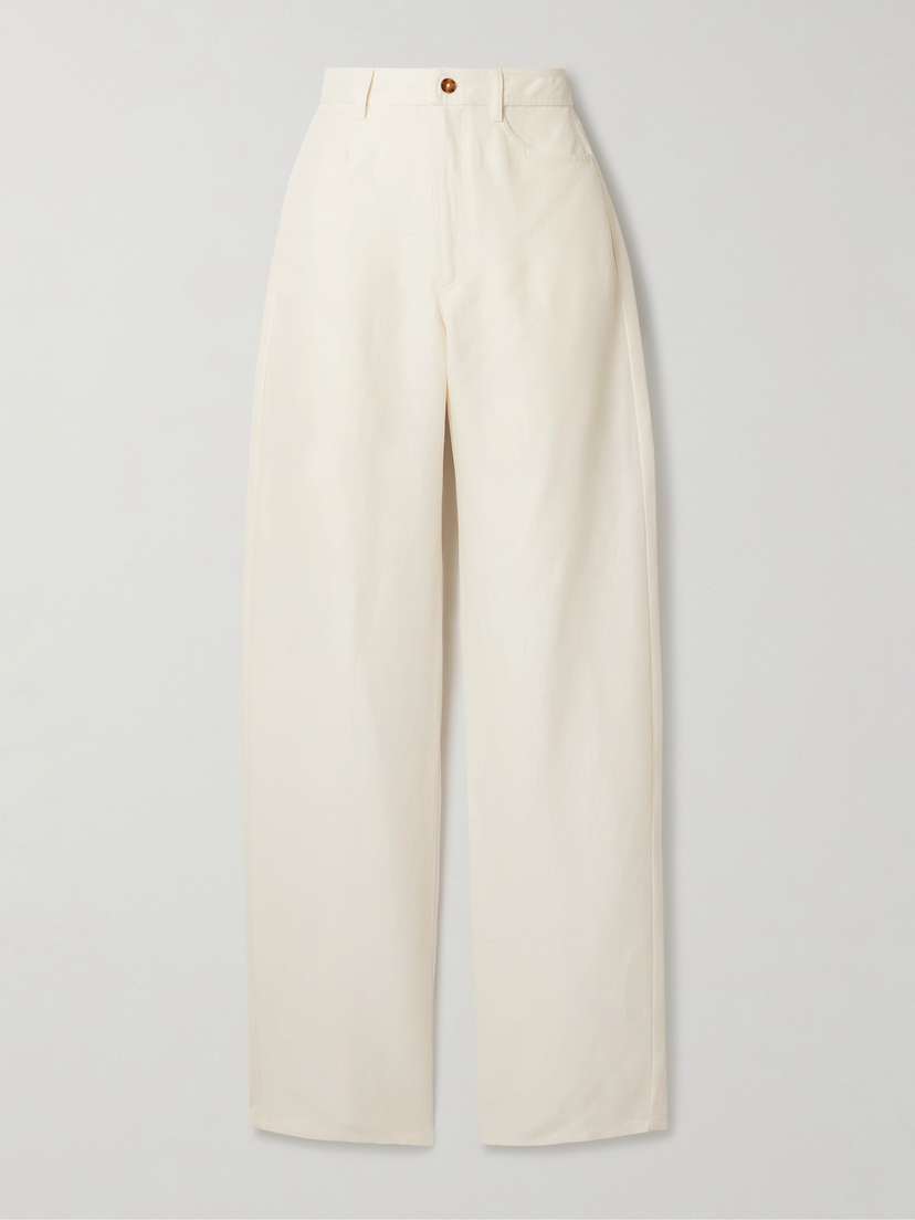 Loulou de Saison Peran Woven Straight-leg Pants