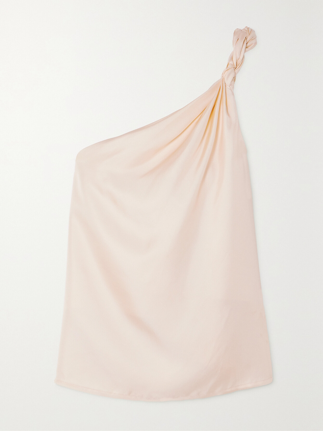 LOULOU STUDIO - Adiran Twisted One-shoulder Silk-twill Top - Pink