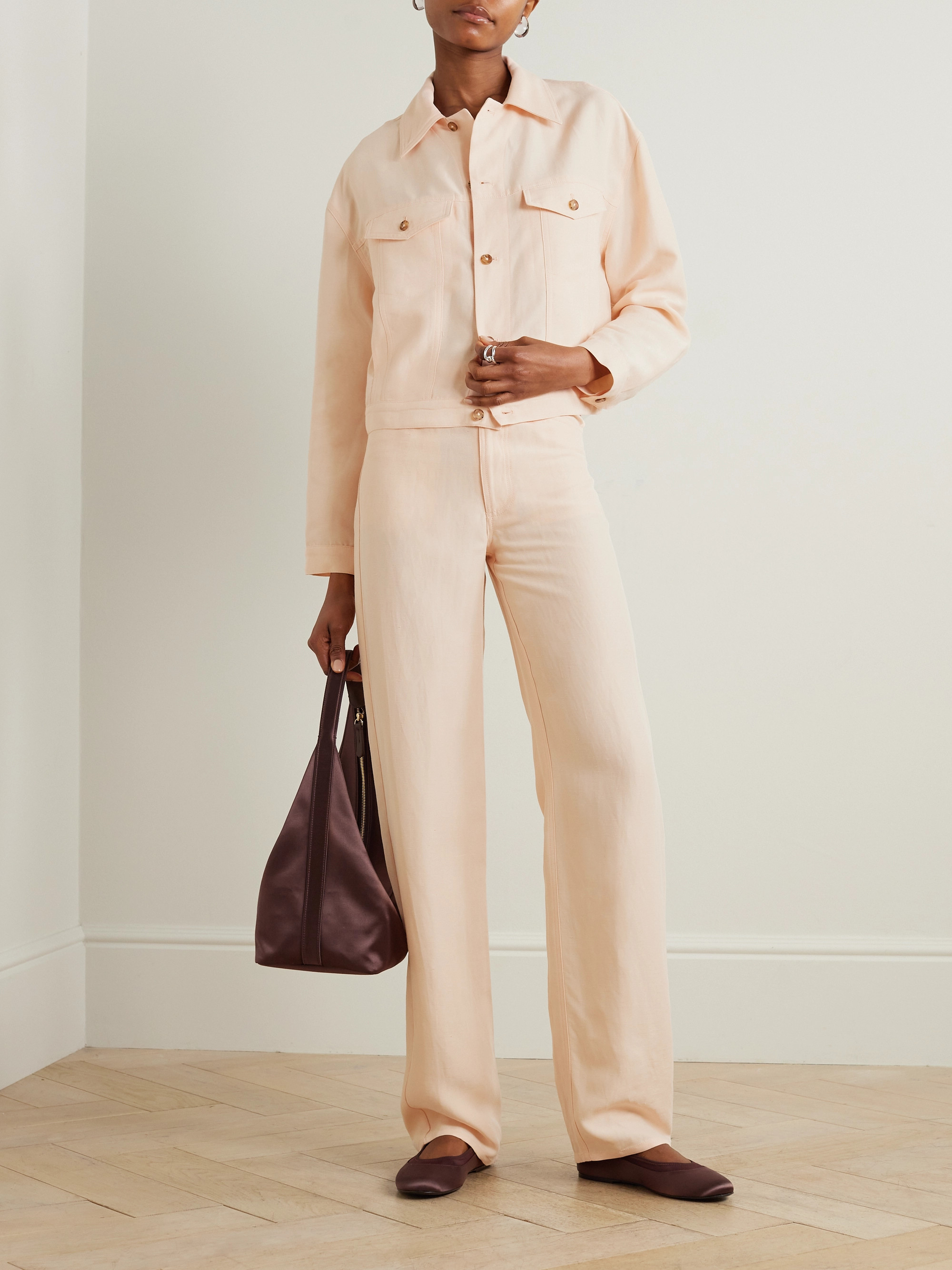 LOULOU DE SAISON Peran woven straight-leg pants
