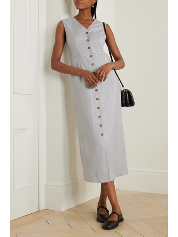 LOULOU DE SAISON Idika wool midi dress
