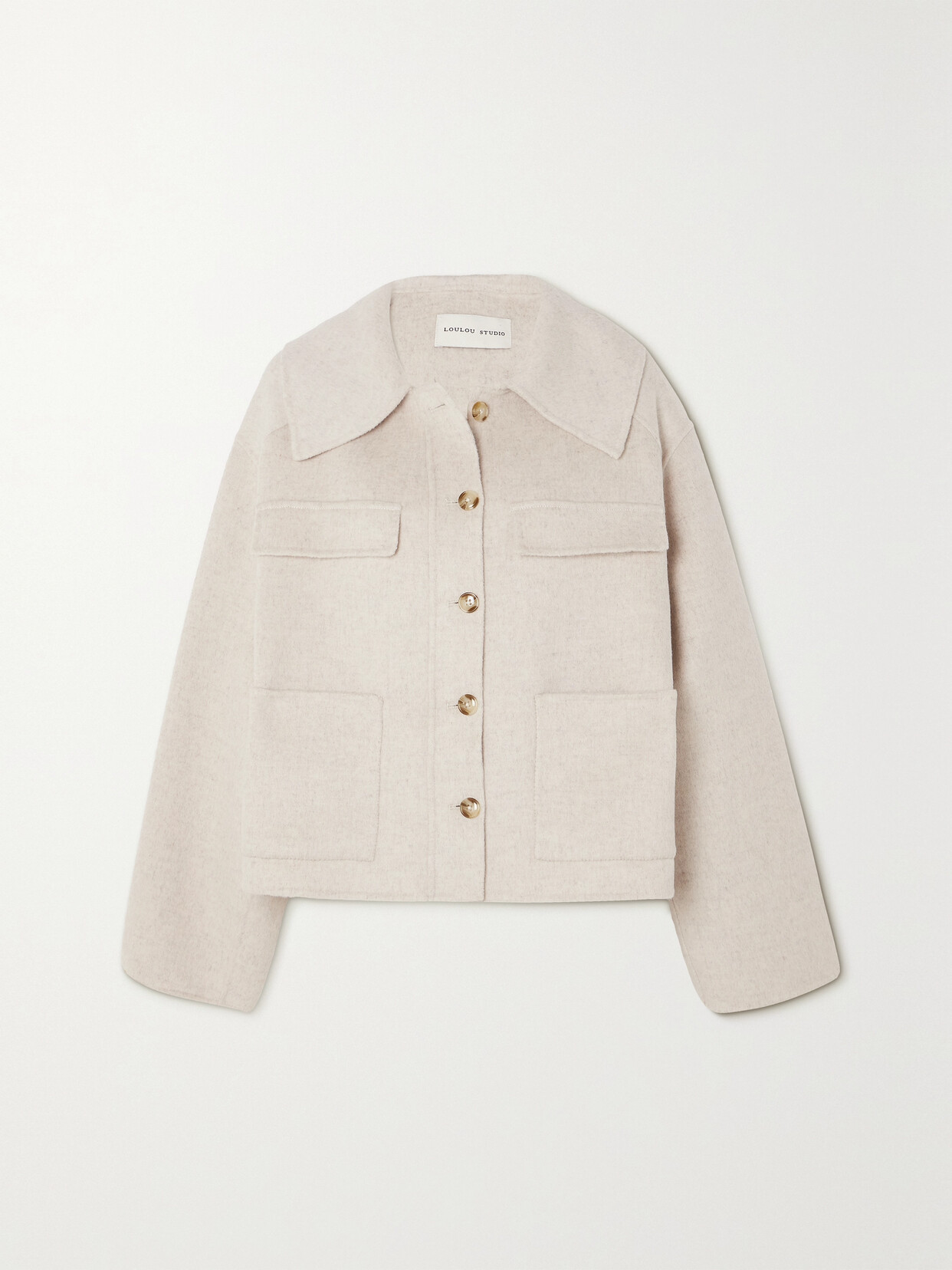 LOULOU STUDIO - Cilla Wool And Cashmere-blend Felt Jacket - Neutrals