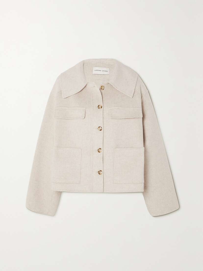 Loulou de Saison Cilla Wool And Cashmere-blend Felt Jacket