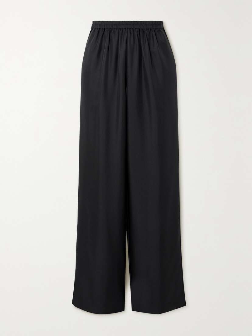 LOULOU STUDIO Alera Silk-twill Wide-leg Pants - x large