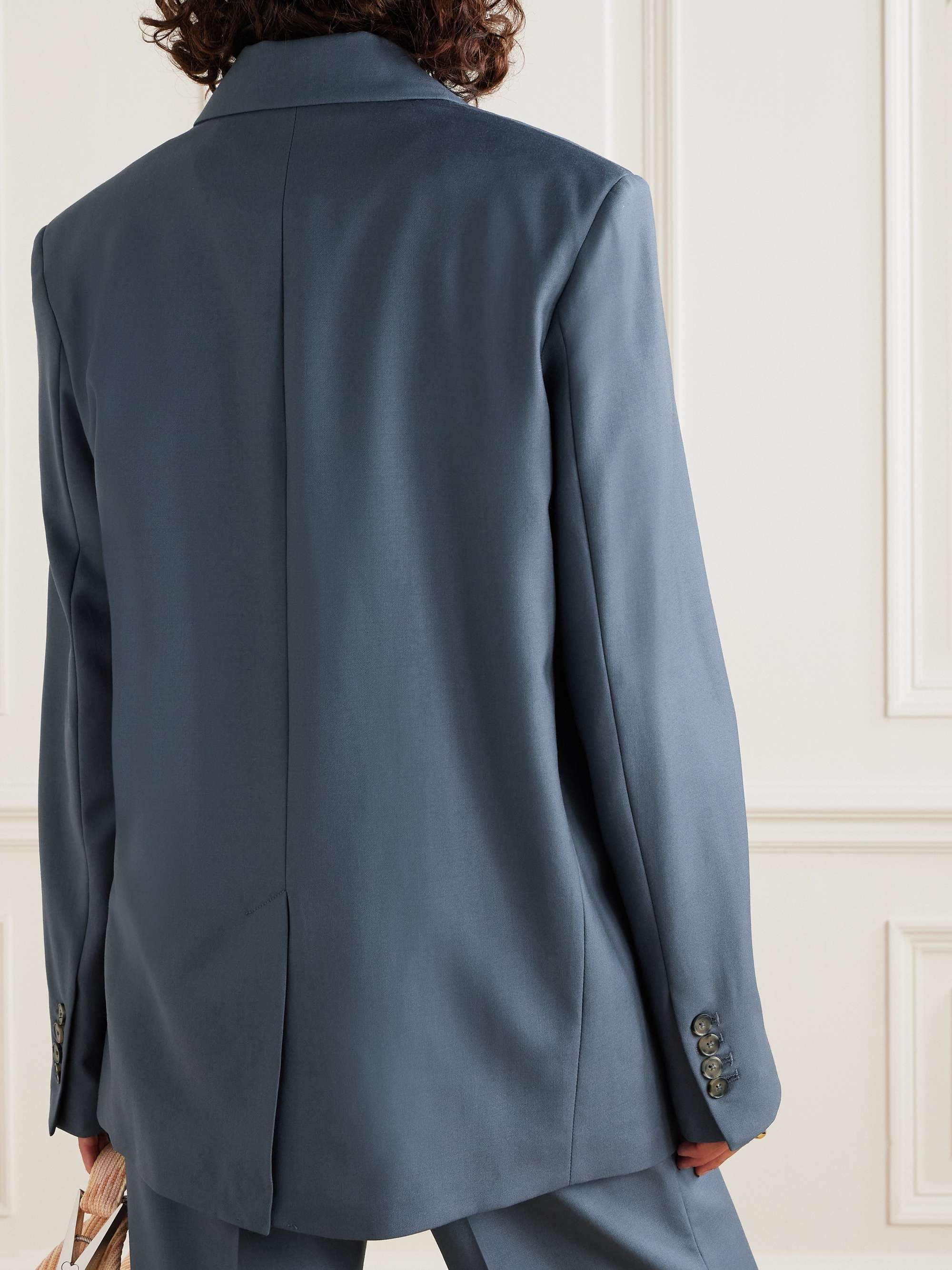 LOULOU DE SAISON Donau oversized double-breasted wool blazer