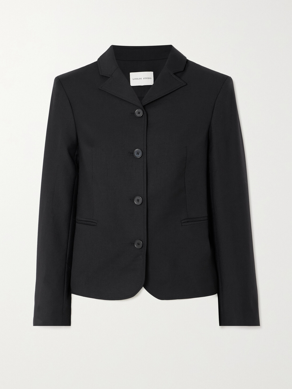 LOULOU STUDIO - Marnie Wool-twill Blazer - Black