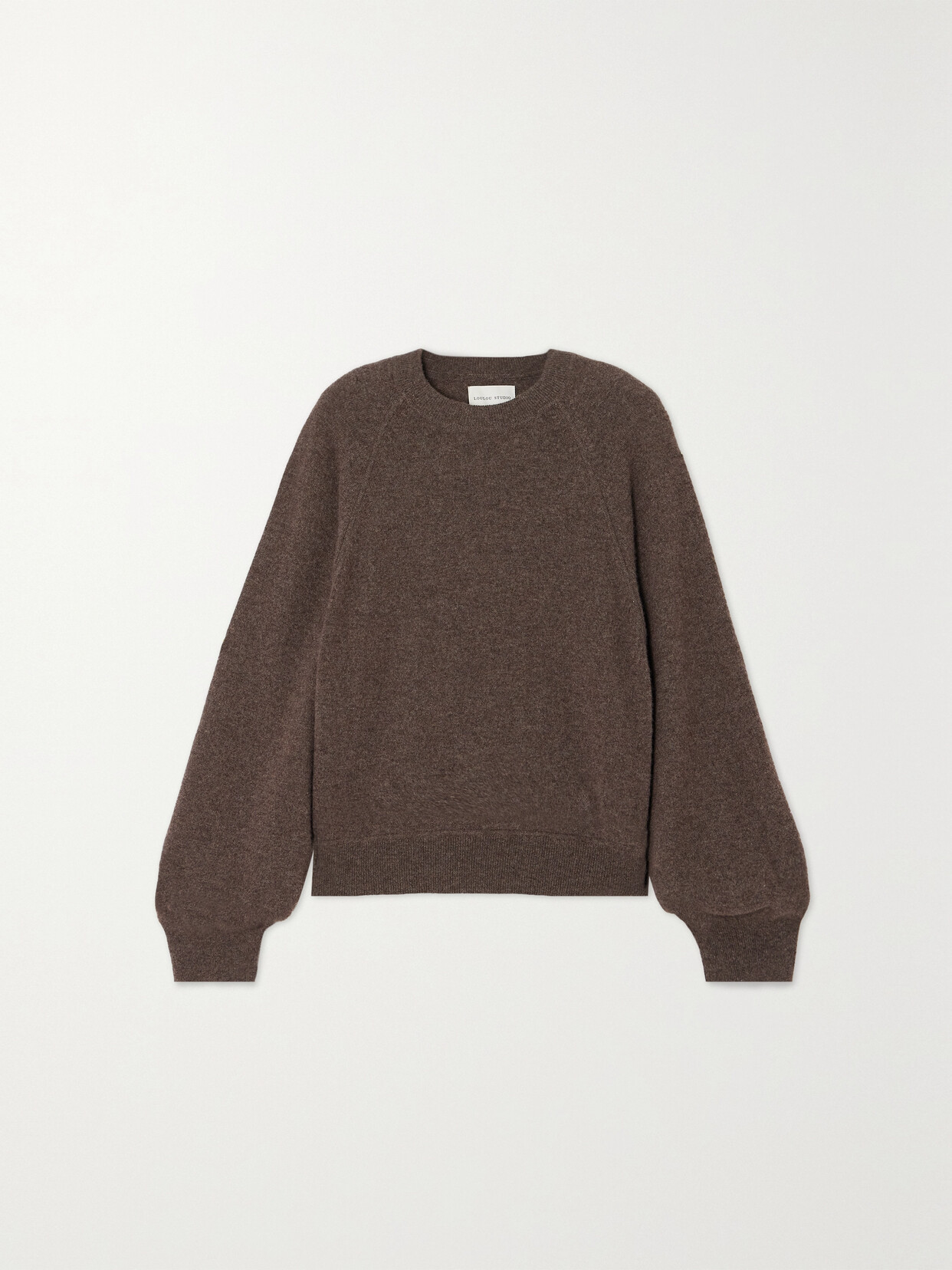 Loulou Studio Pemba Mélange Cashmere Sweater In Brown