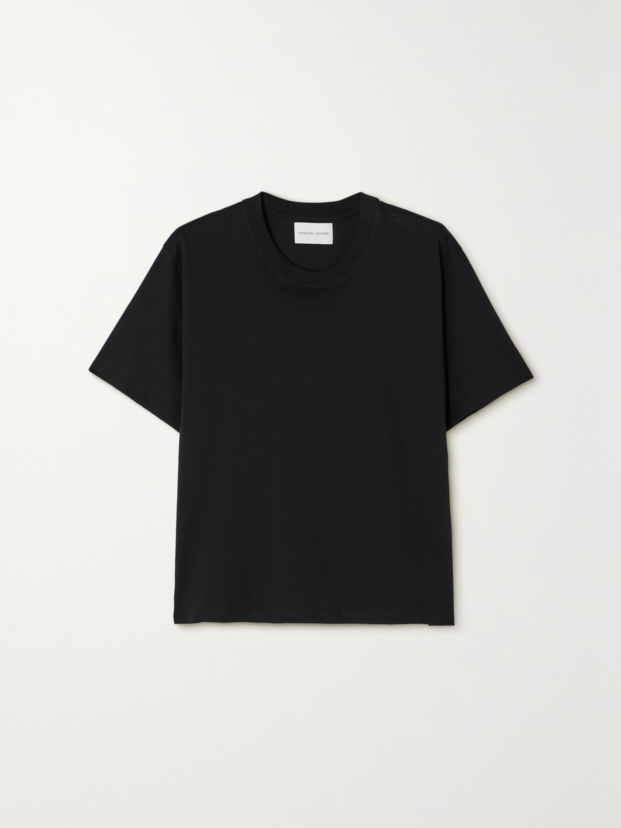 Loulou Studio Telanto Cotton T-shirt In Black