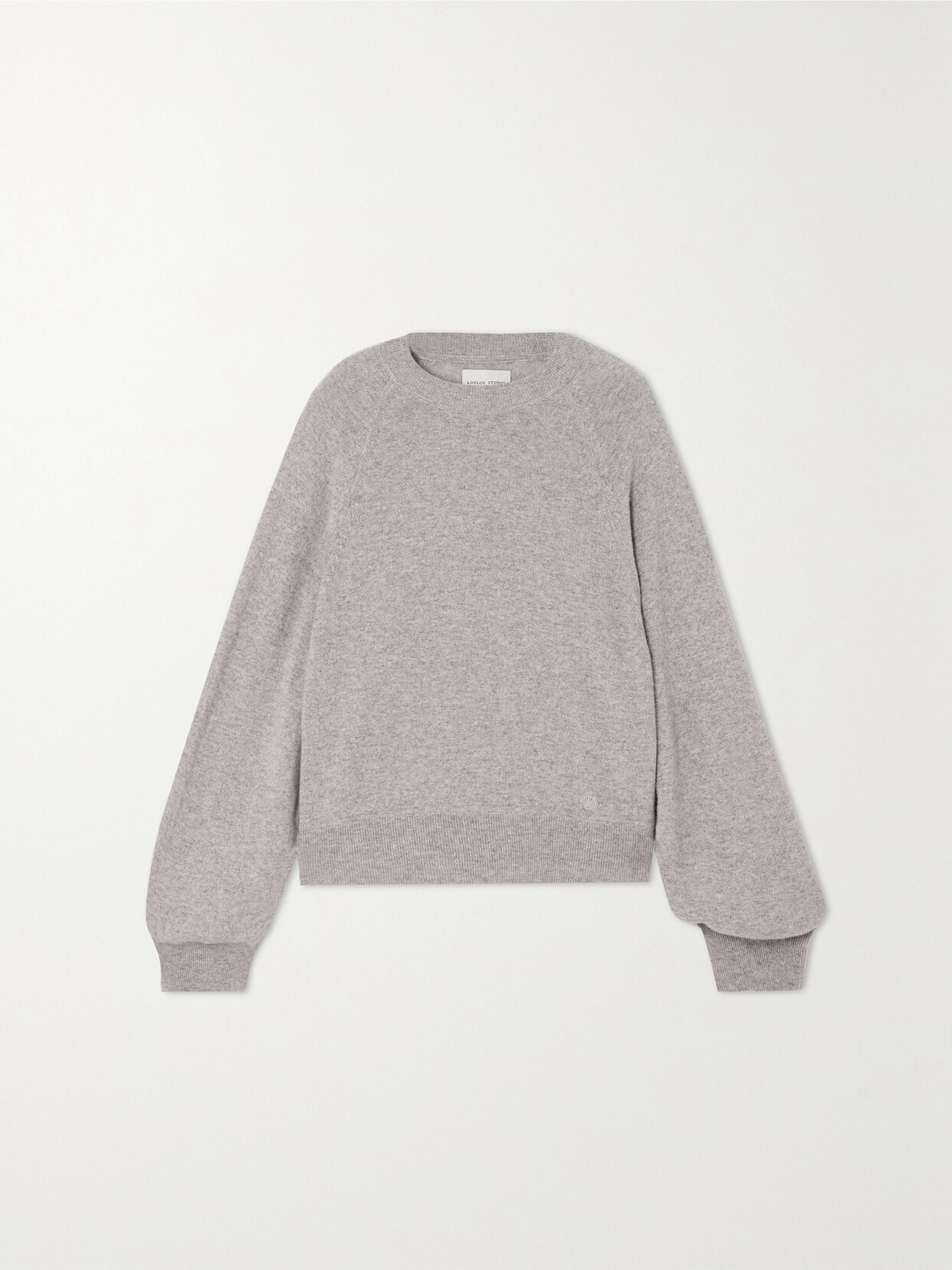 LOULOU STUDIO - Pemba Mélange Cashmere Sweater - Gray