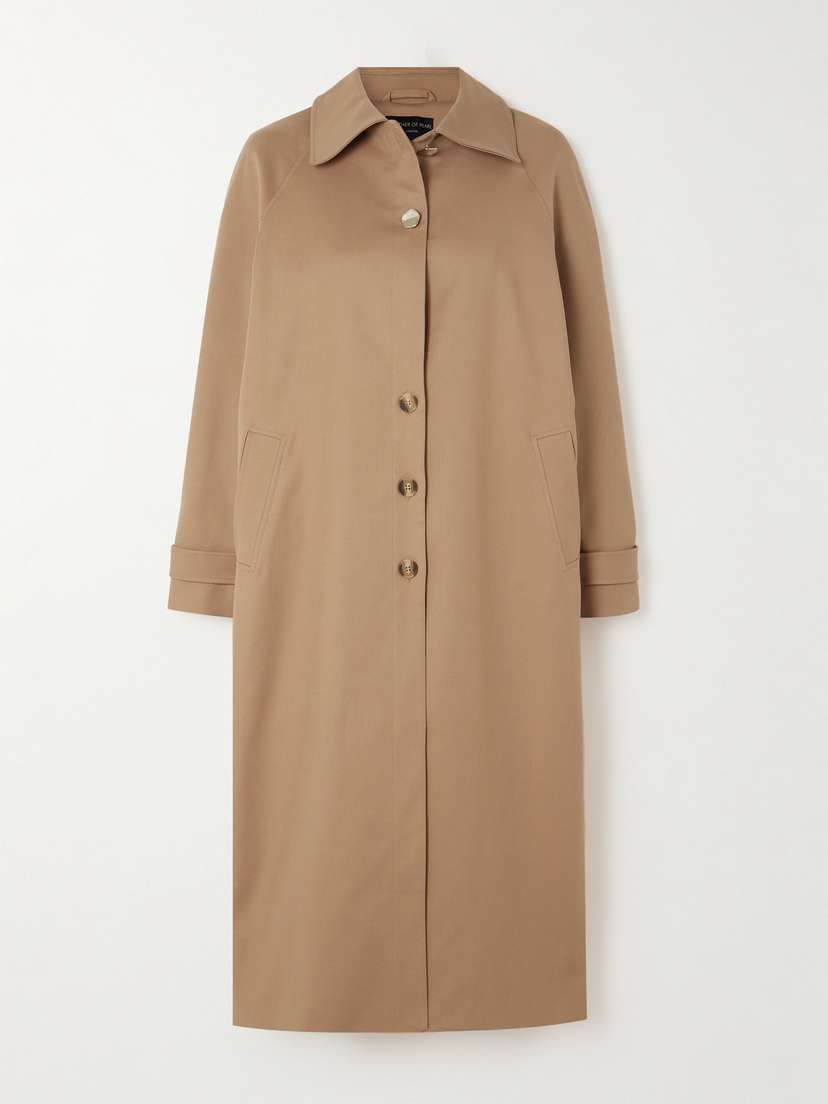 Mother of Pearl + Net Sustain Sheila Stretch-tencel™ Lyocell And Organic Cotton-blend Grain De Poudre Coat - x large