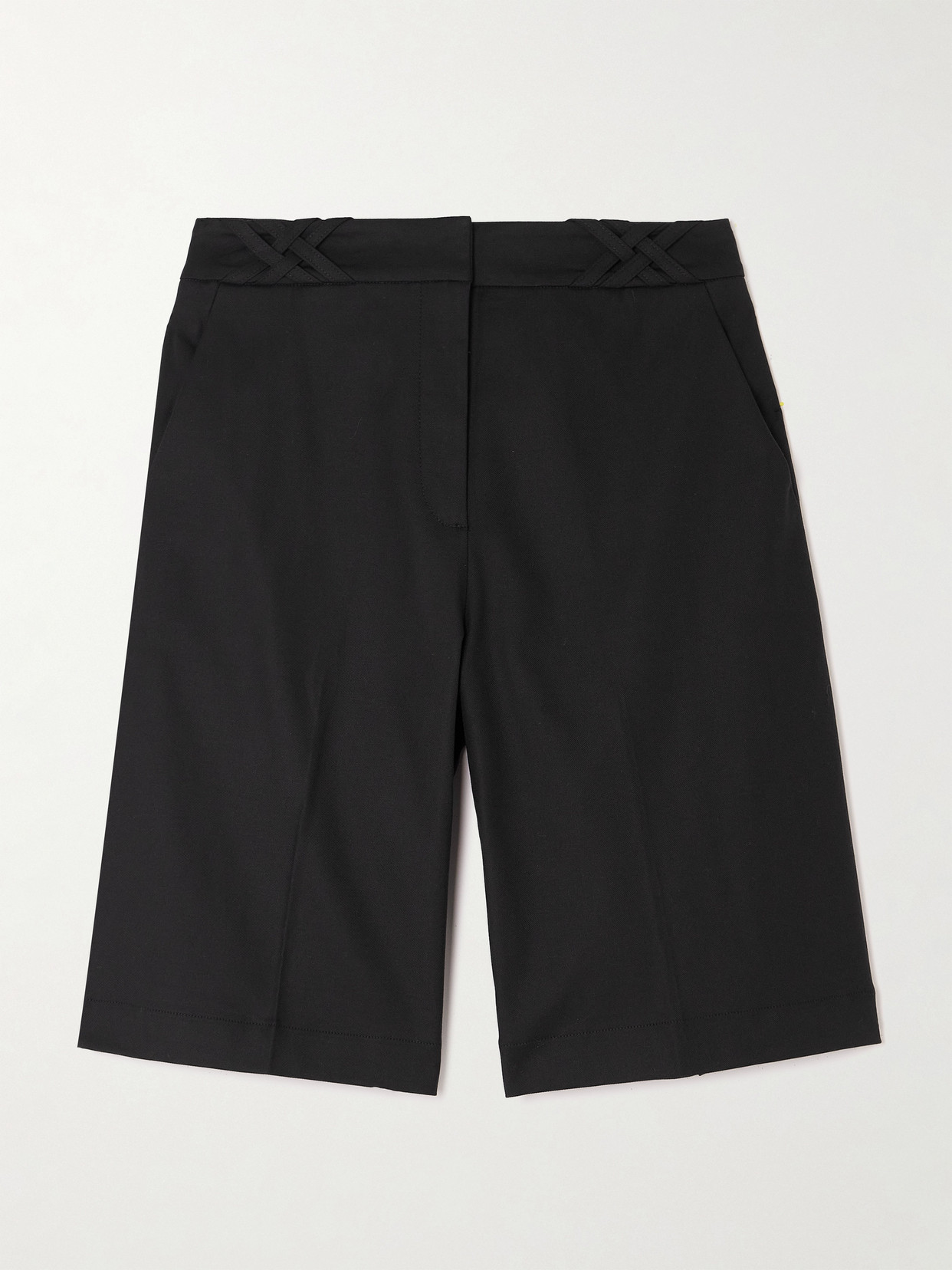 Mother Of Pearl + Net Sustain Tencel Lyocell-blend Shorts In Black