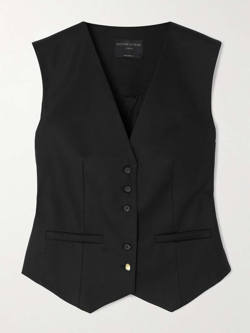 Mother of Pearl + Net Sustain Alison Tencel™ Lyocell-blend Waistcoat - UK 16