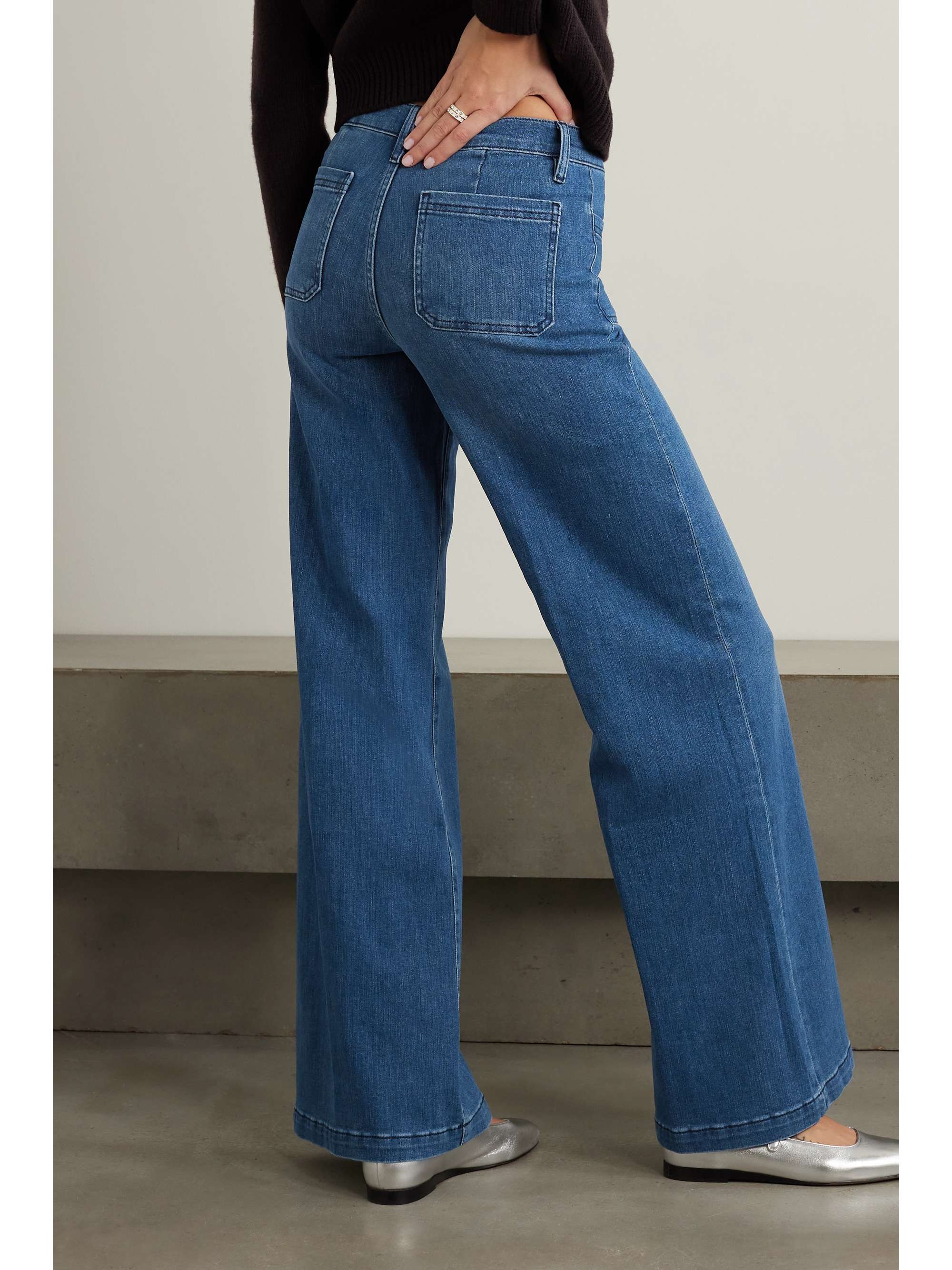FRAME Le Bardot high-rise wide-leg jeans