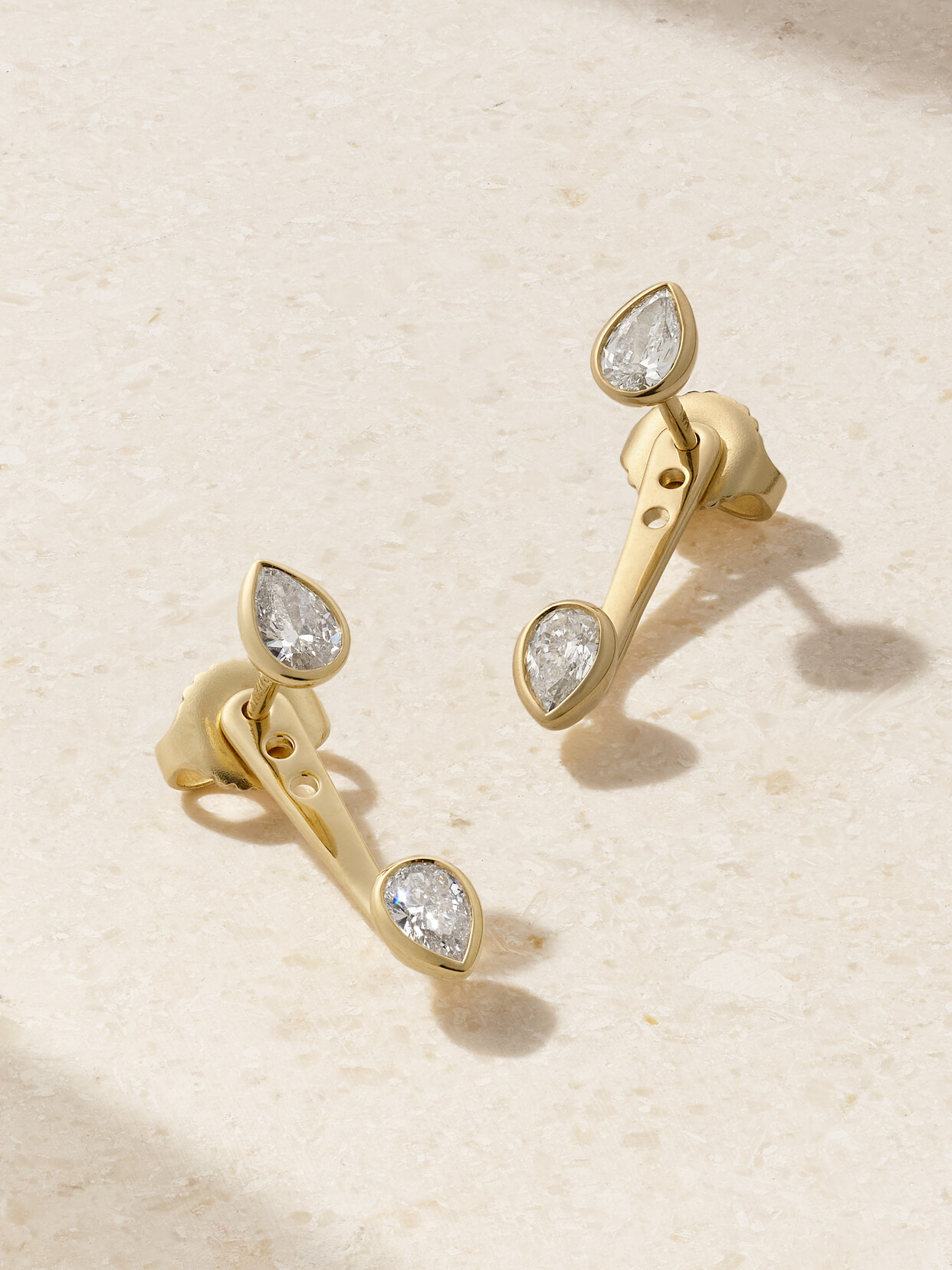 Mizuki 14-karat Gold Diamond Earrings