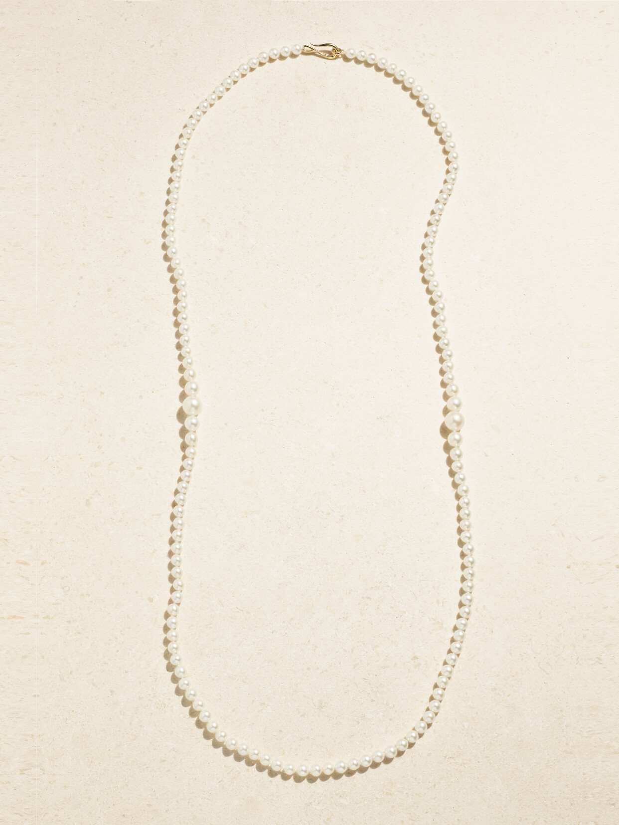 Mizuki 14-karat Gold Pearl Necklace