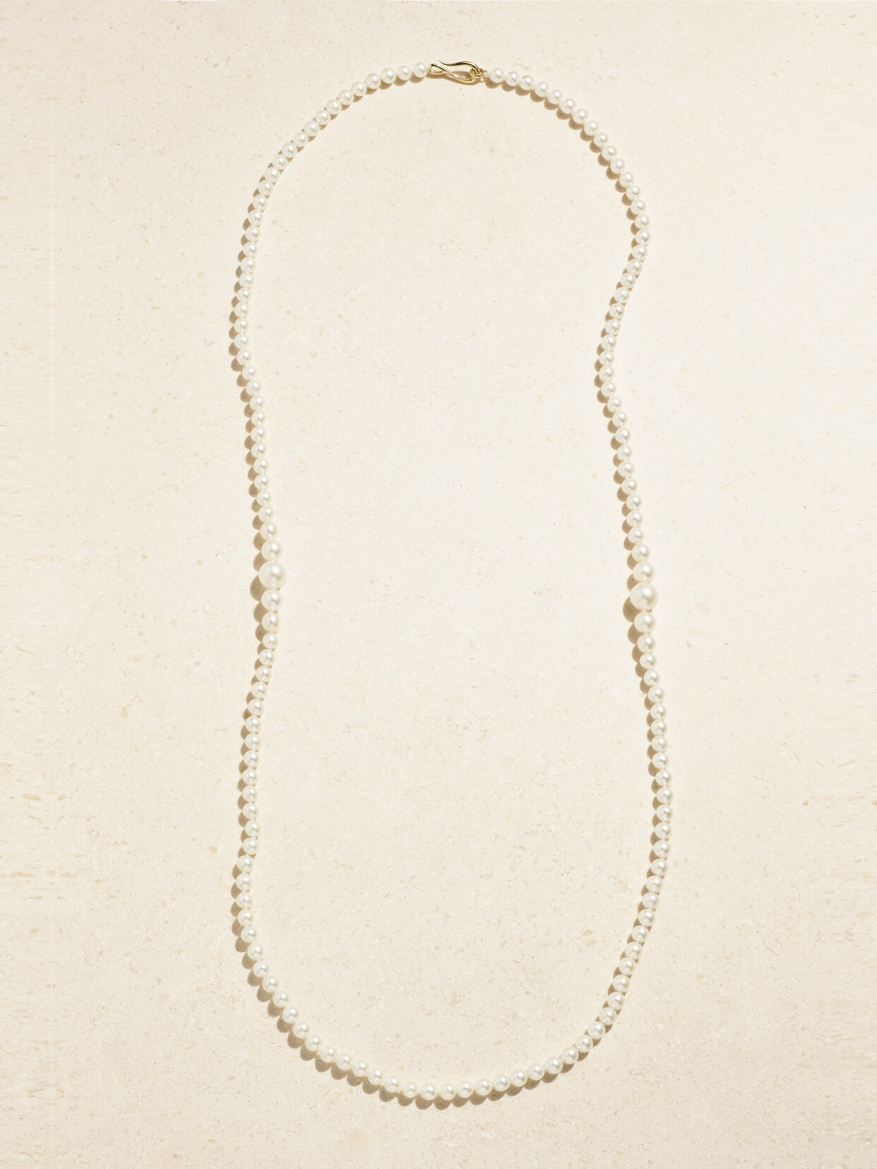 Mizuki 14-karat Gold Pearl Necklace