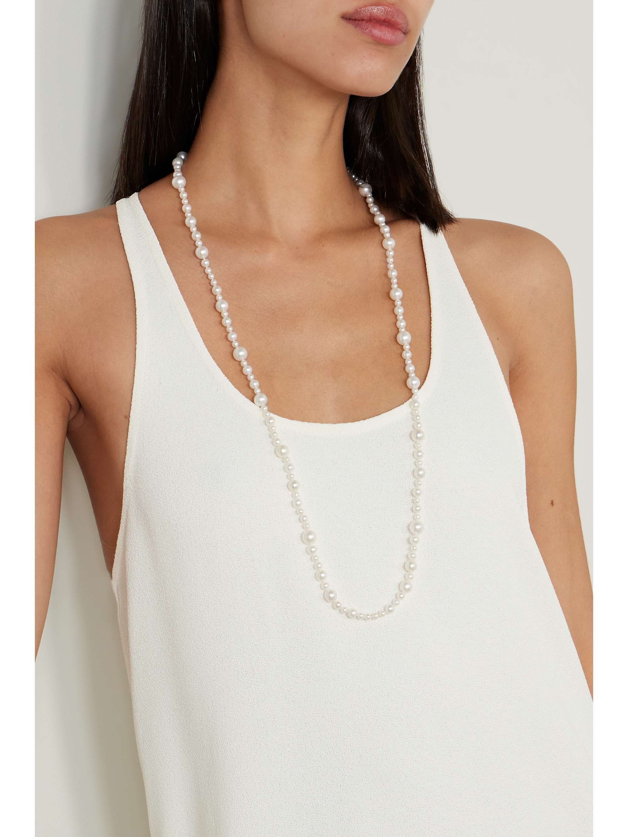 P-Cleopatra Long Pierce/Earring -Tansui Pearl |
