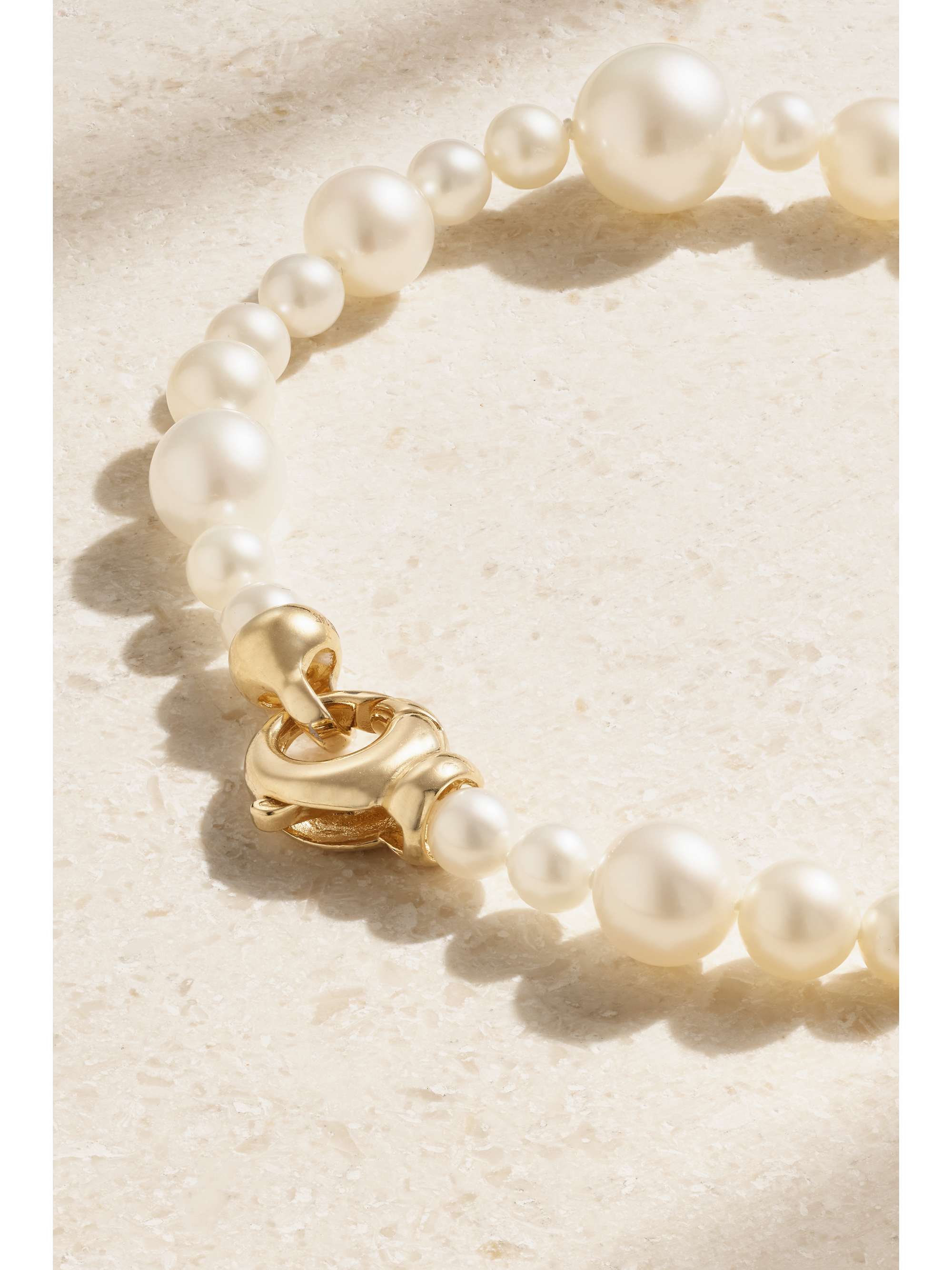 MIZUKI 14-karat gold pearl bracelet | NET-A-PORTER