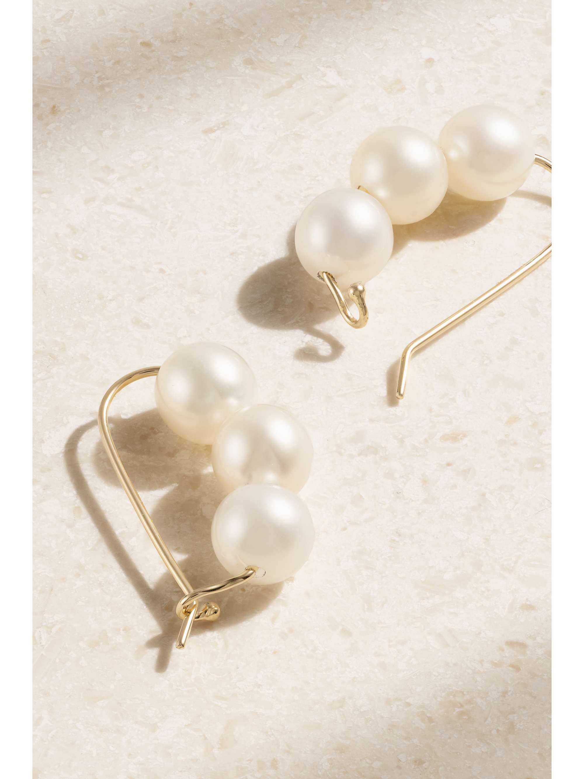 MIZUKI 14-karat gold pearl earrings | NET-A-PORTER MIZUKI 14-karat gold pearl earrings | NET-A-PORTER