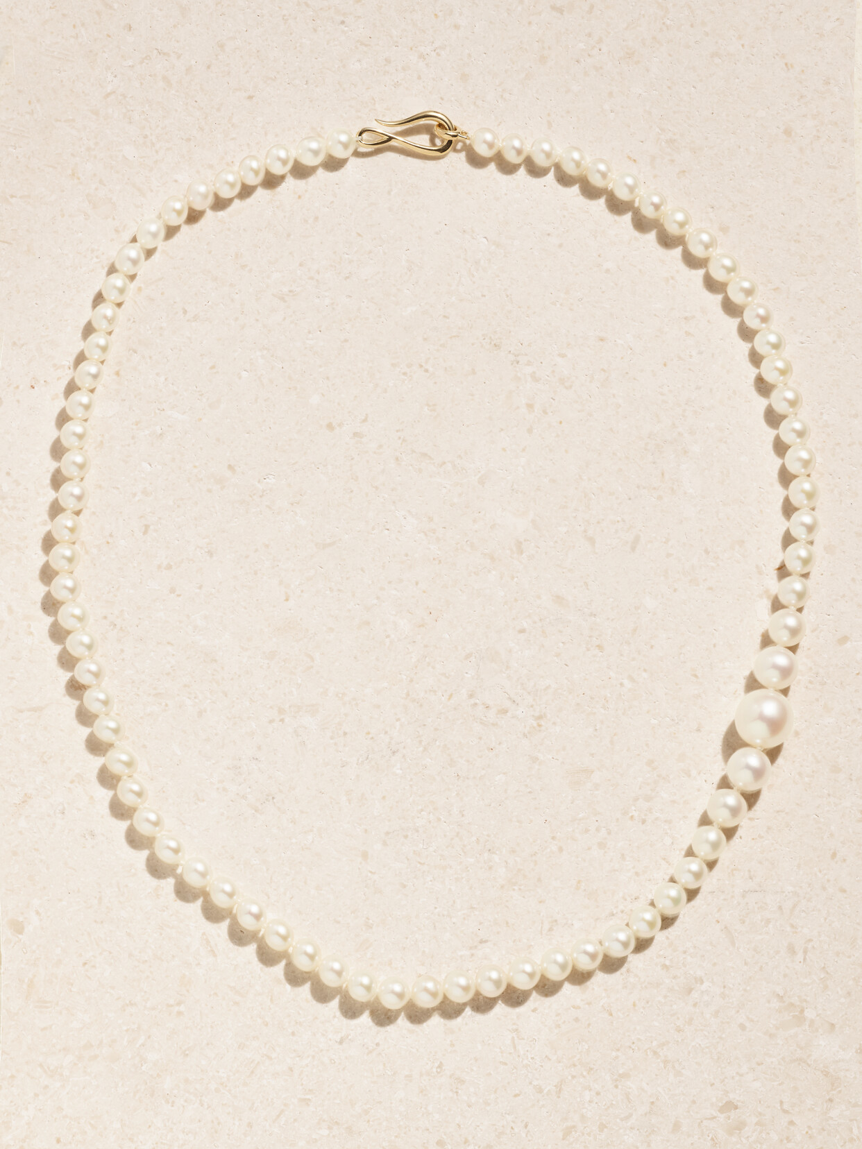 Mizuki 14-karat Gold Pearl Necklace