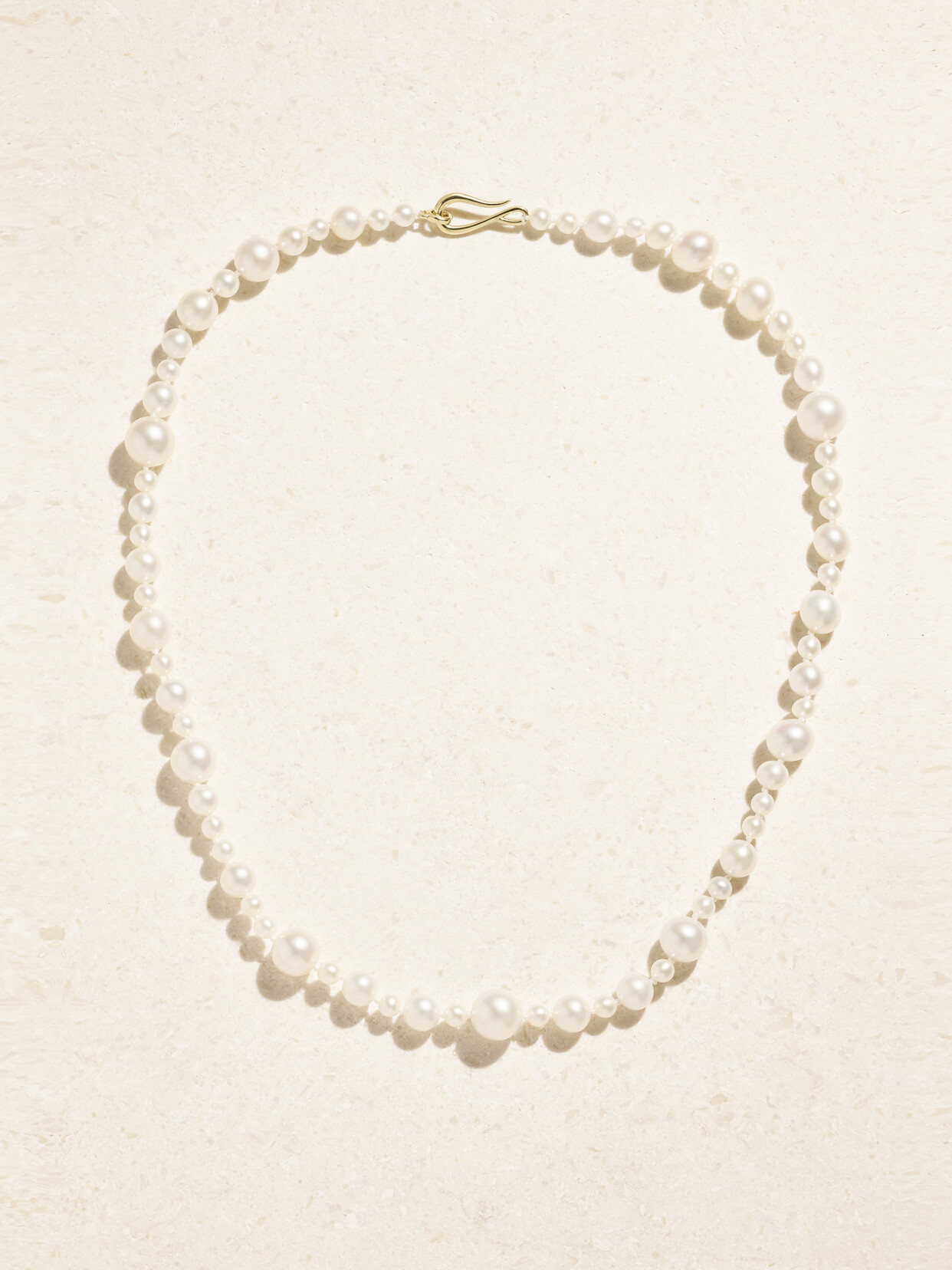 Mizuki 14-karat Gold Pearl Necklace