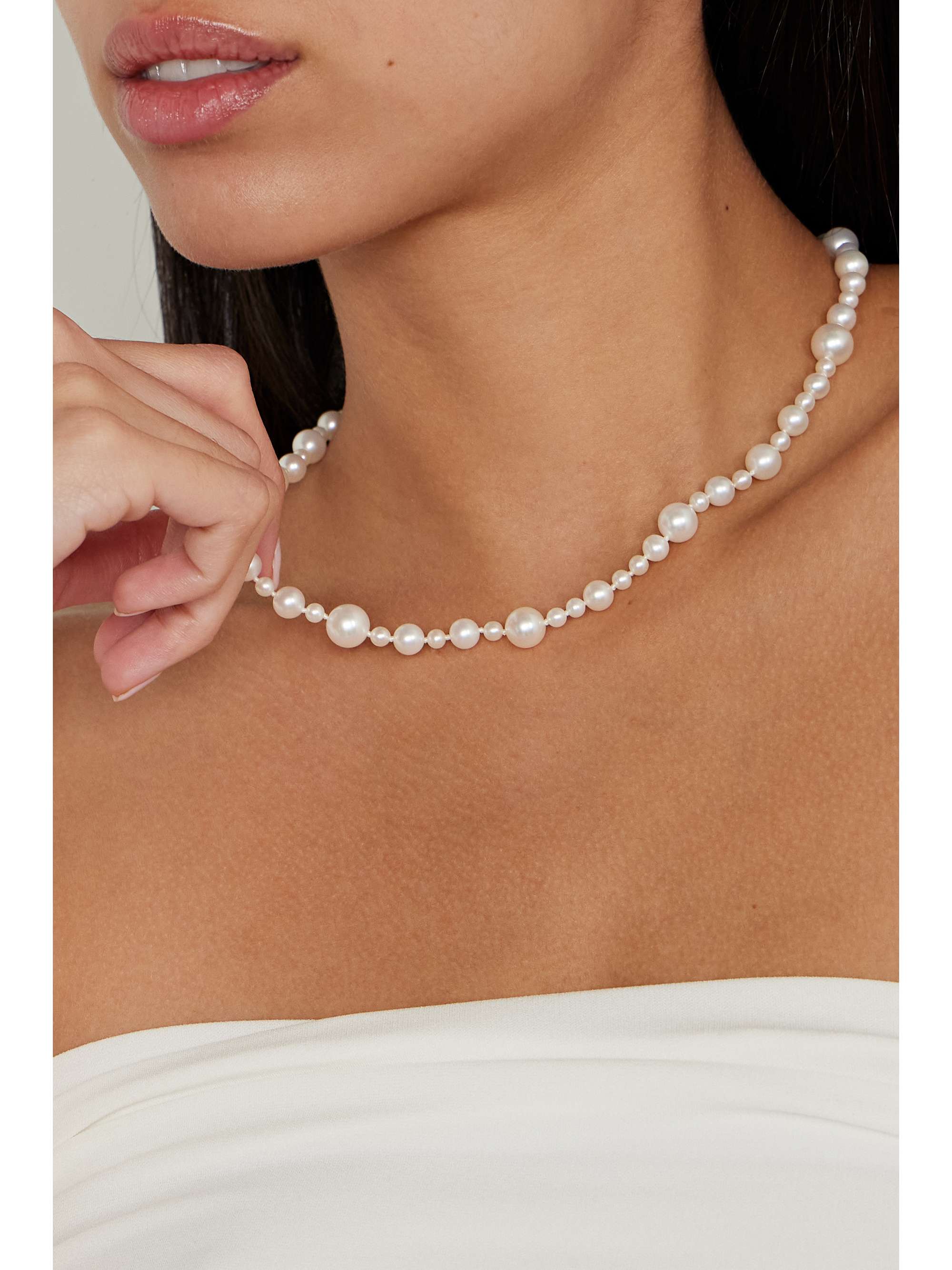 MIZUKI 14-karat gold pearl necklace | NET-A-PORTER