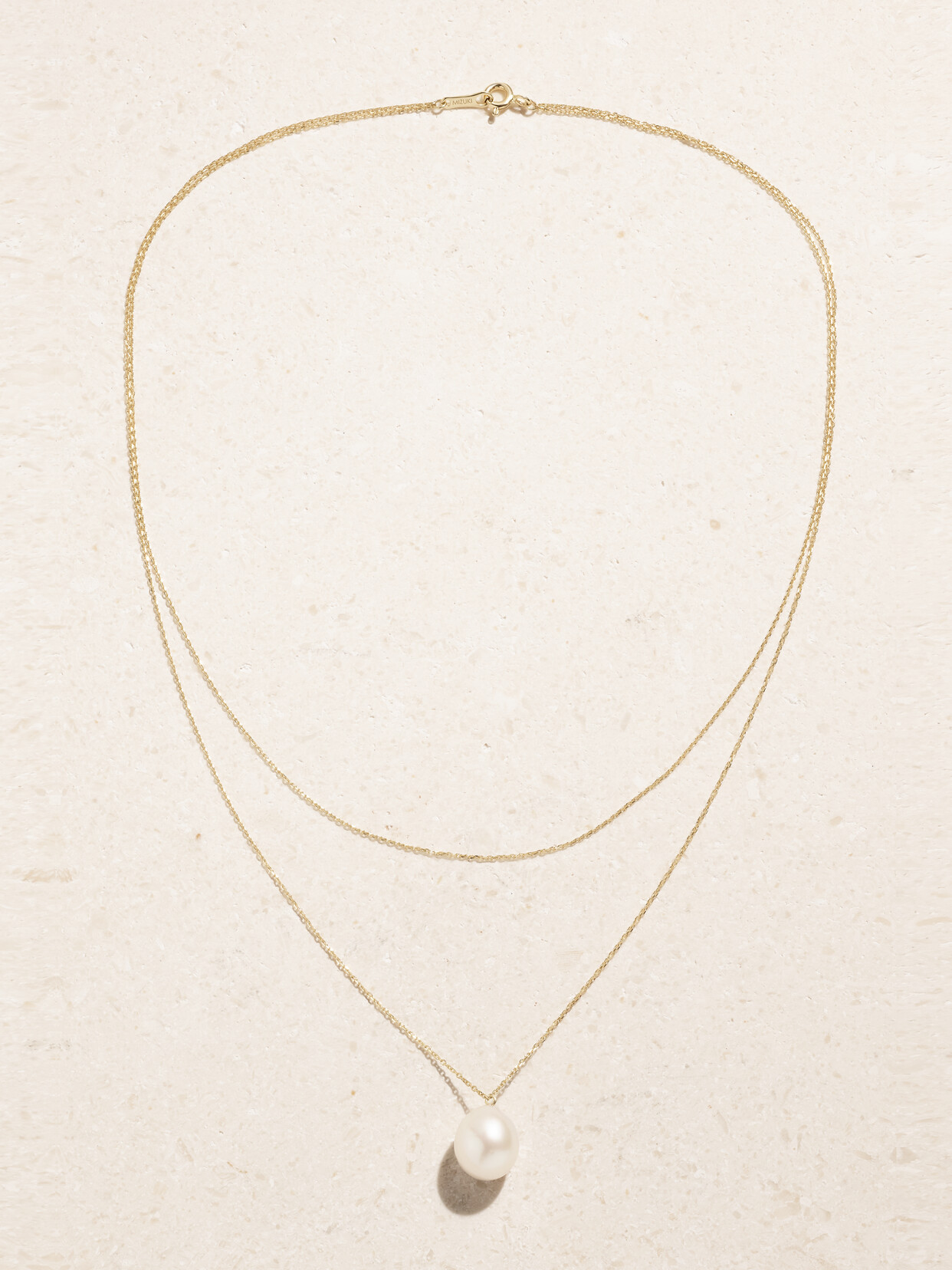 Mizuki 14-karat Gold Pearl Necklace