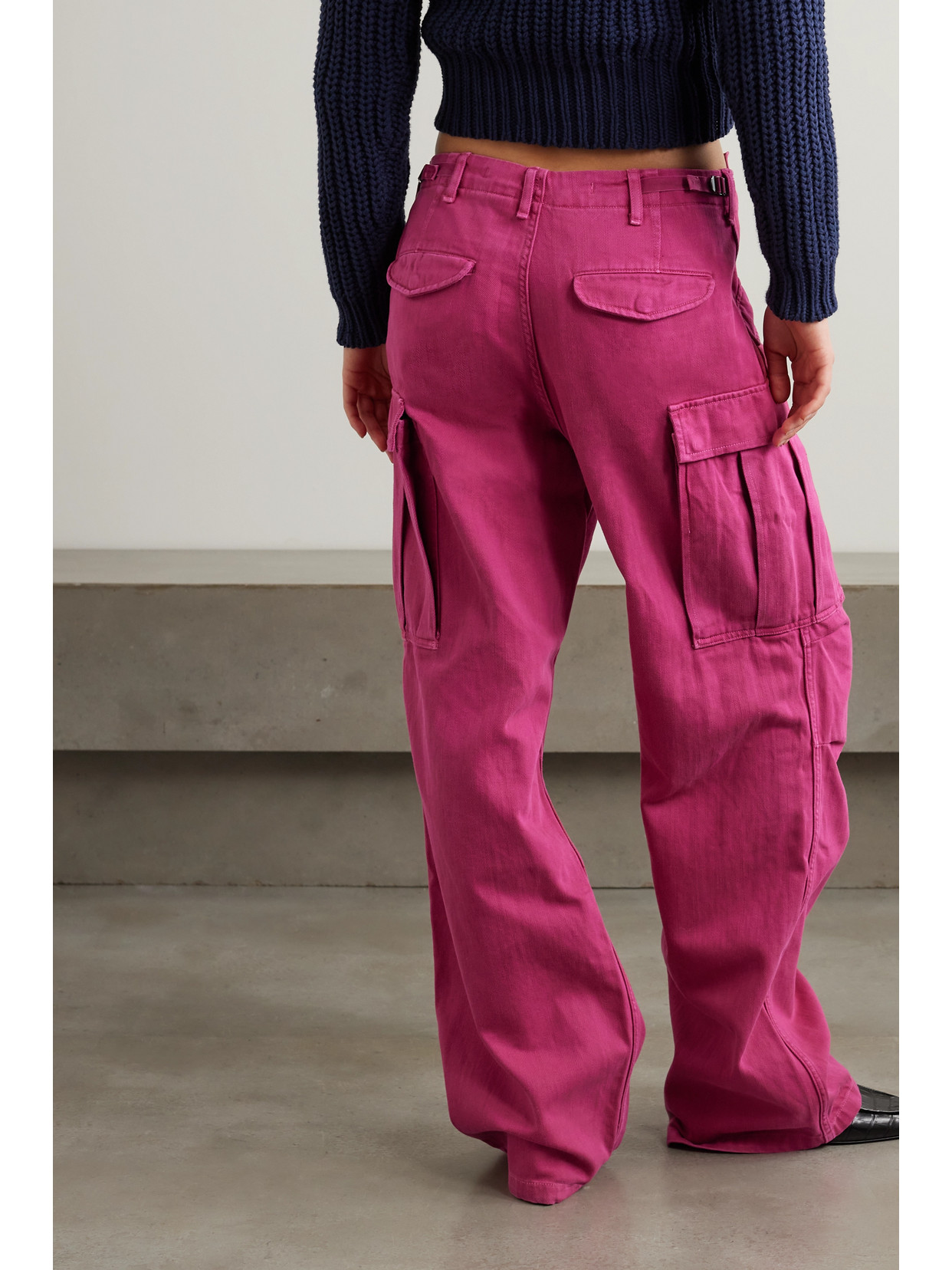 High-Rise Boyfriend Cargo Jeans