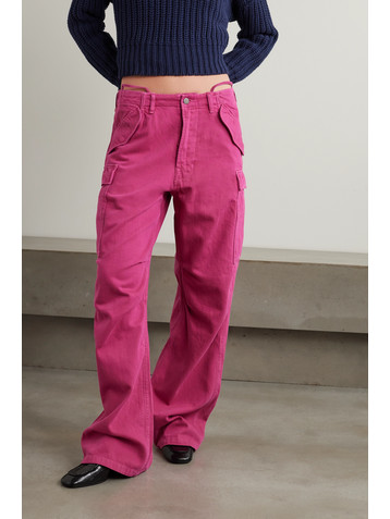 DENIMIST High-rise boyfriend cargo jeans