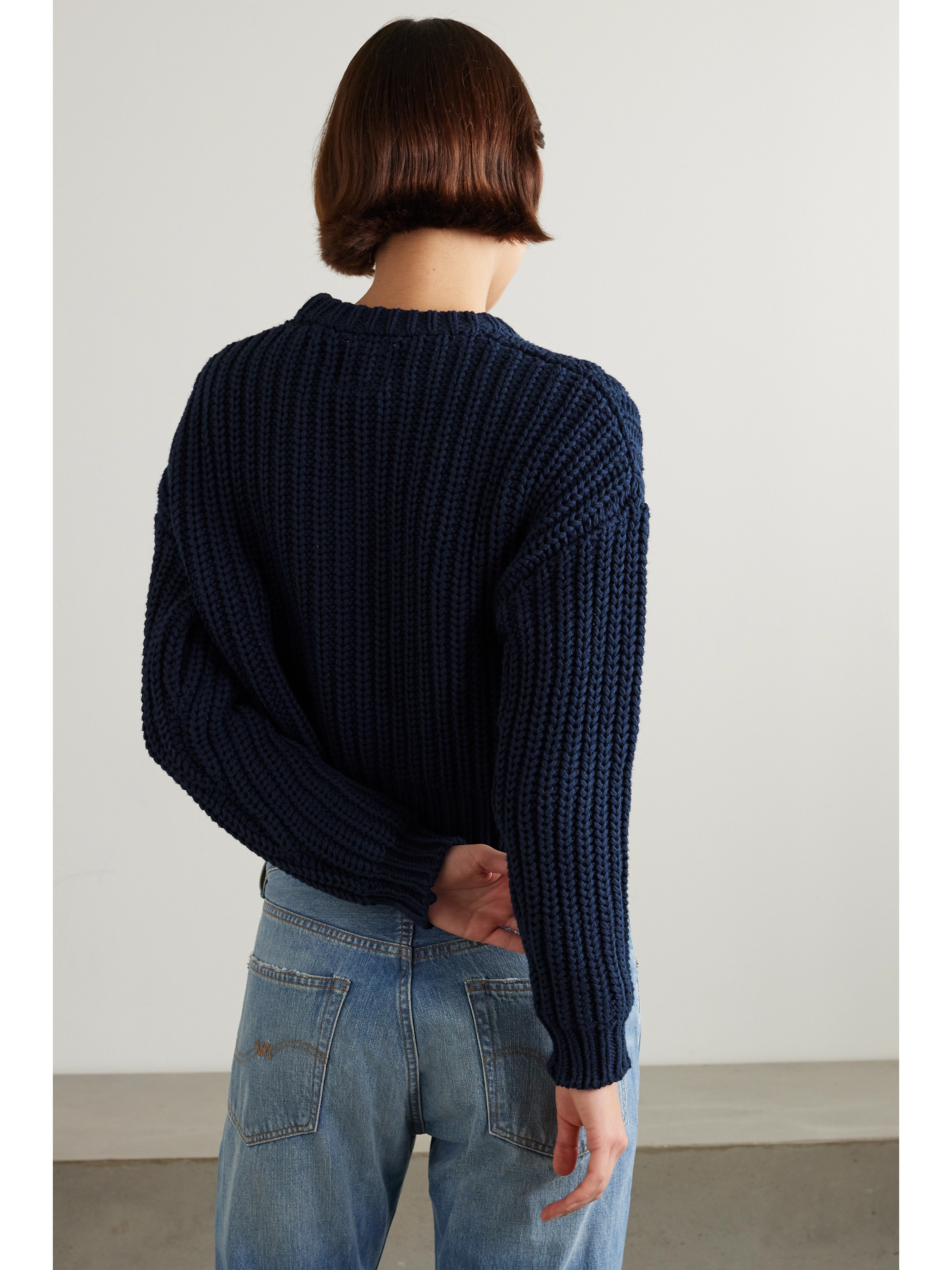 DENIMIST Ribbed cotton sweater thumbnail