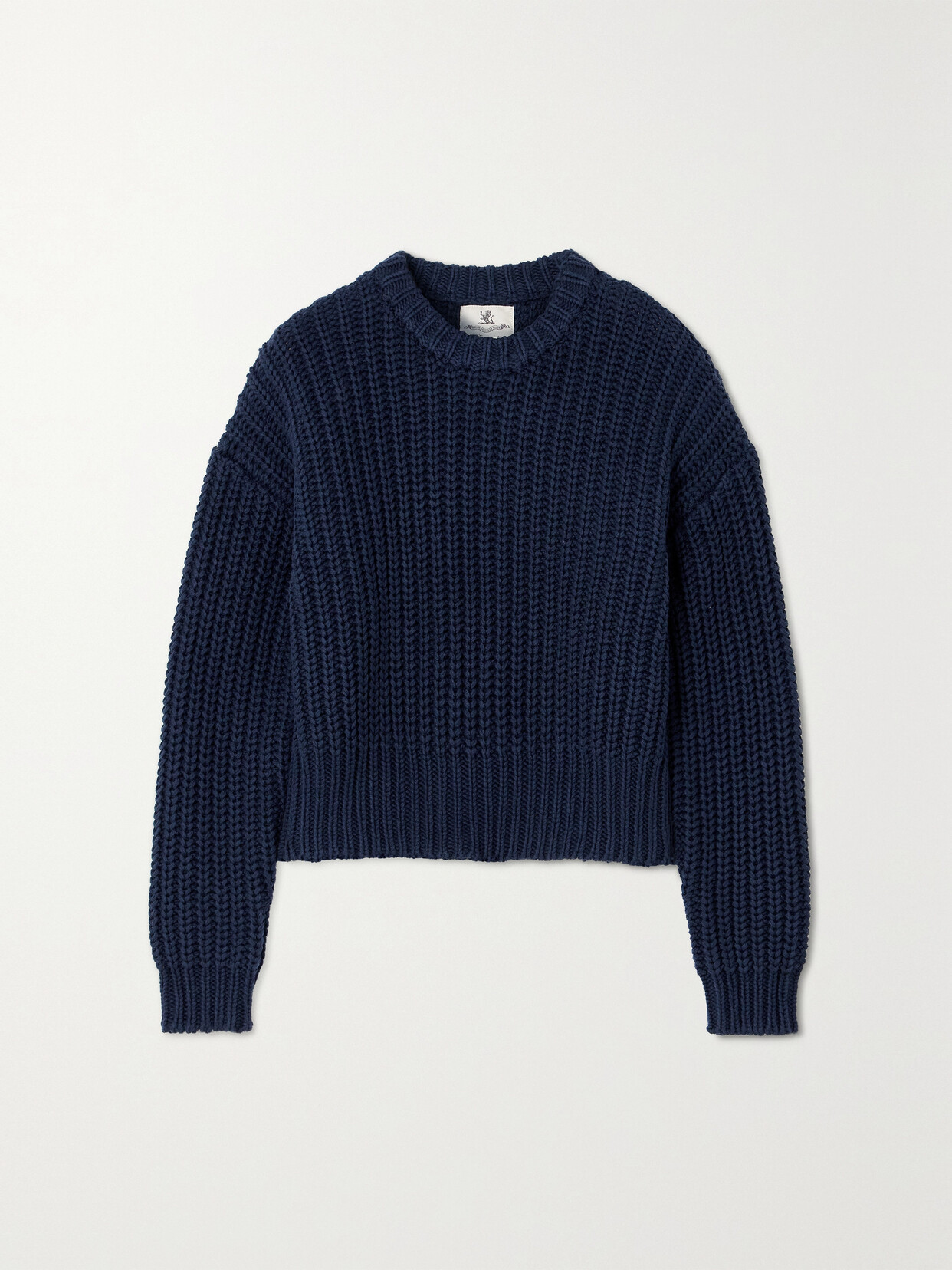 Denimist Ribbed Cotton Sweater In Blue