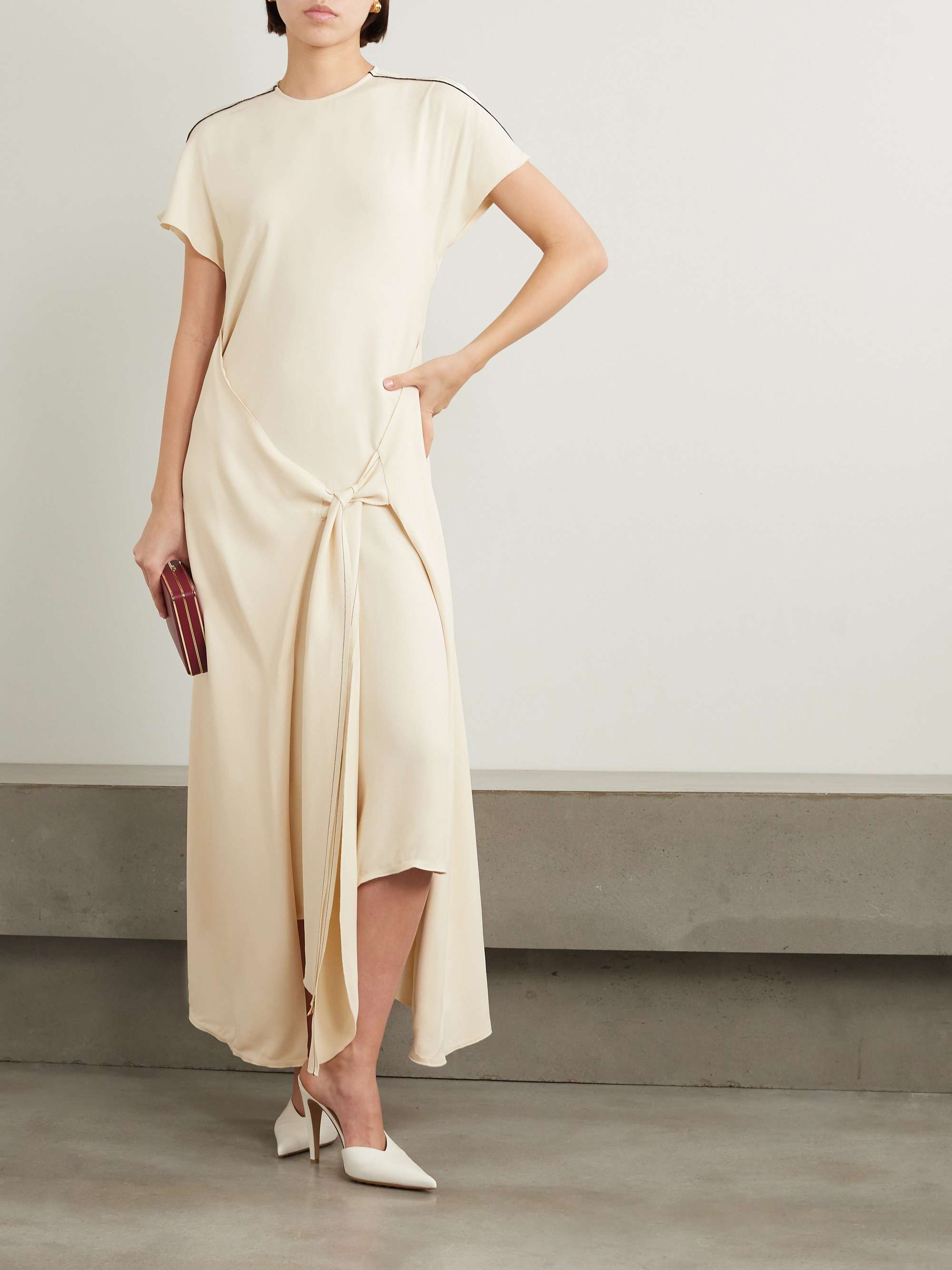 Victoria beckham cream dress discount