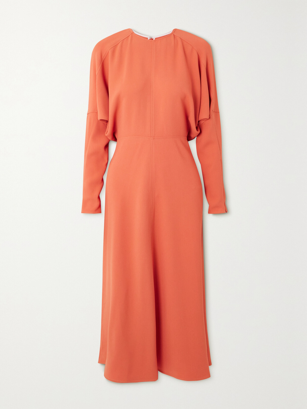 Victoria Beckham Dolman Crepe Midi Dress - Orange
