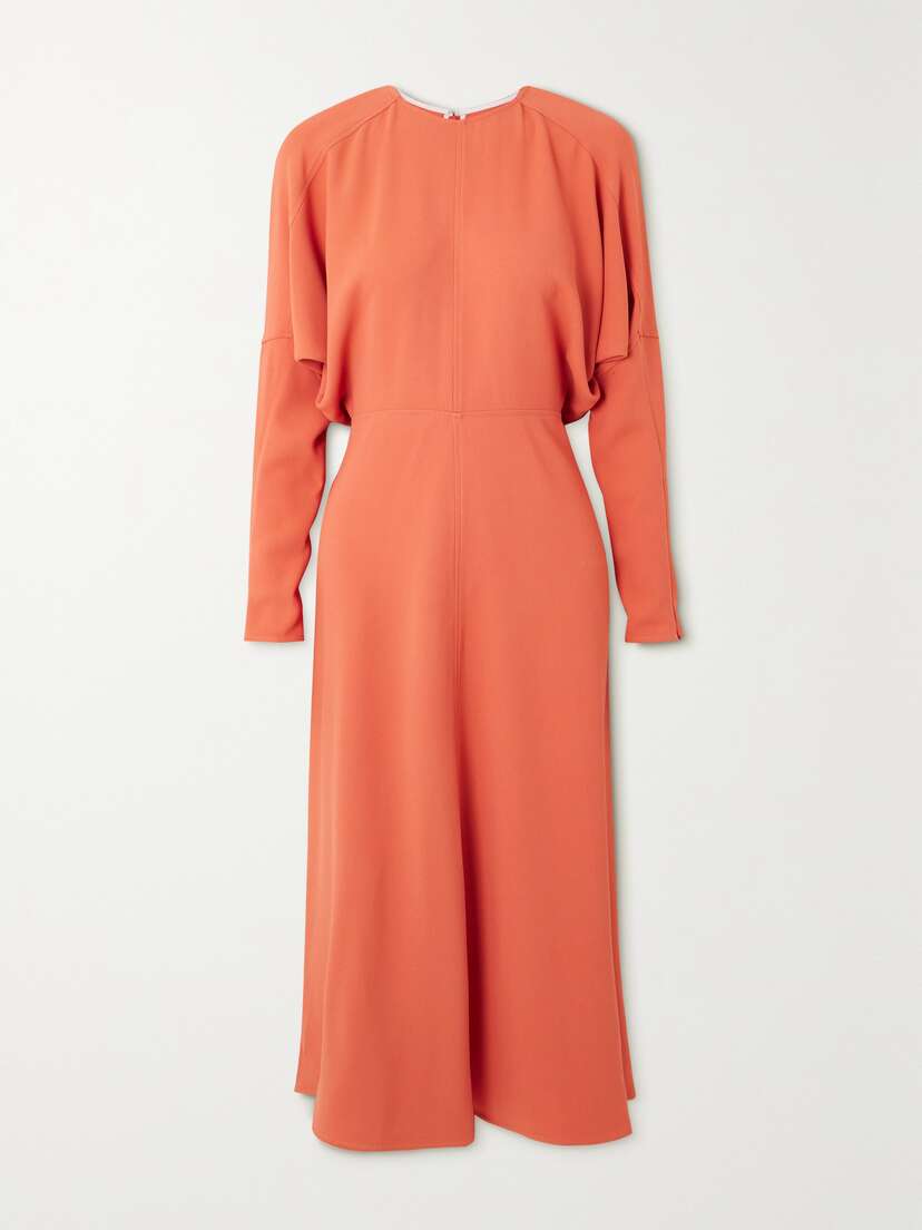 Victoria Beckham Dolman Crepe Midi Dress - UK 16