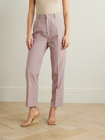 Victoria Beckham Pleated woven tapered pants