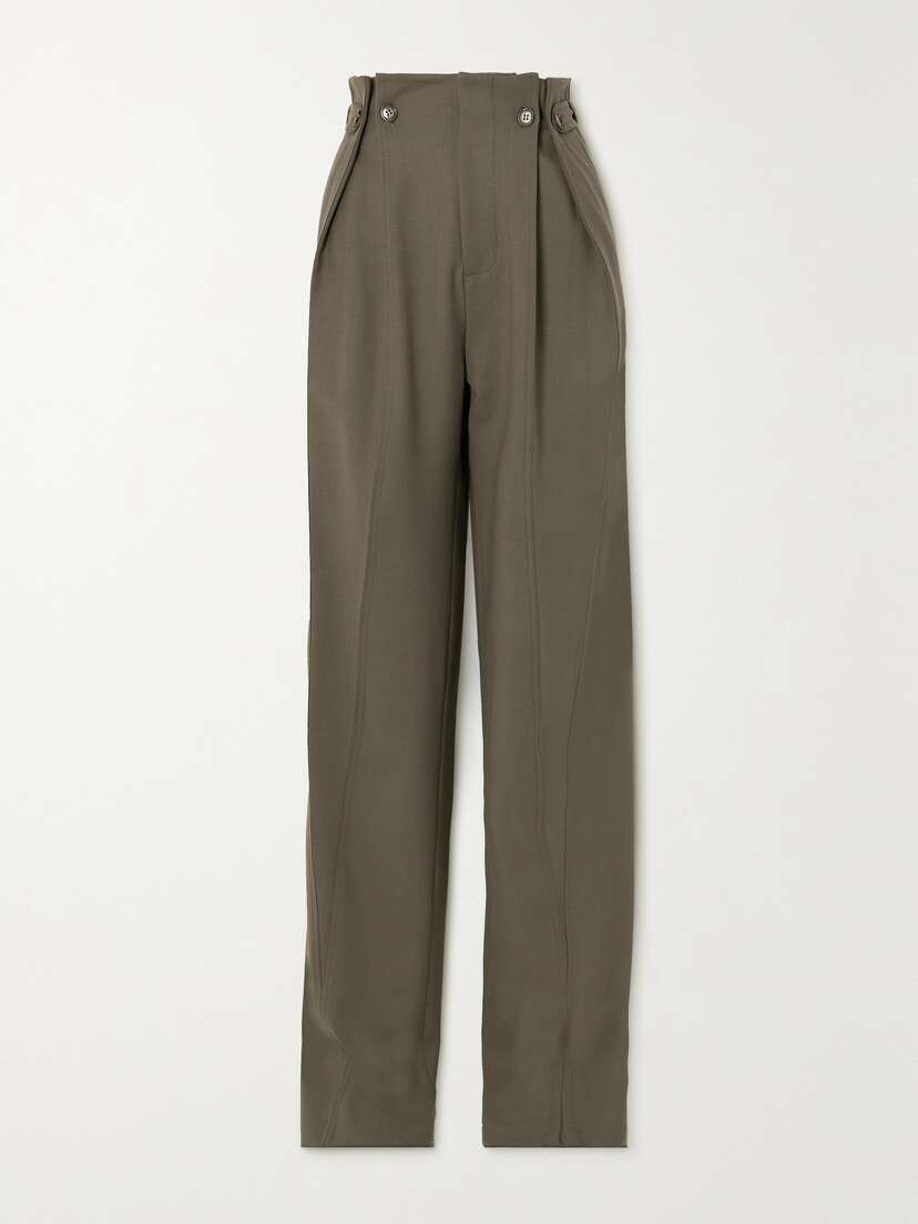 Victoria Beckham Twill Straight-leg Pants