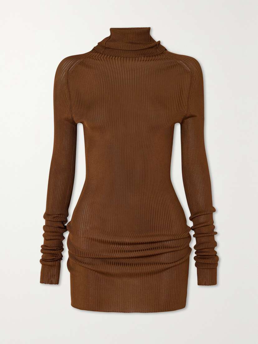 Victoria Beckham Ribbed-knit Turtleneck Top