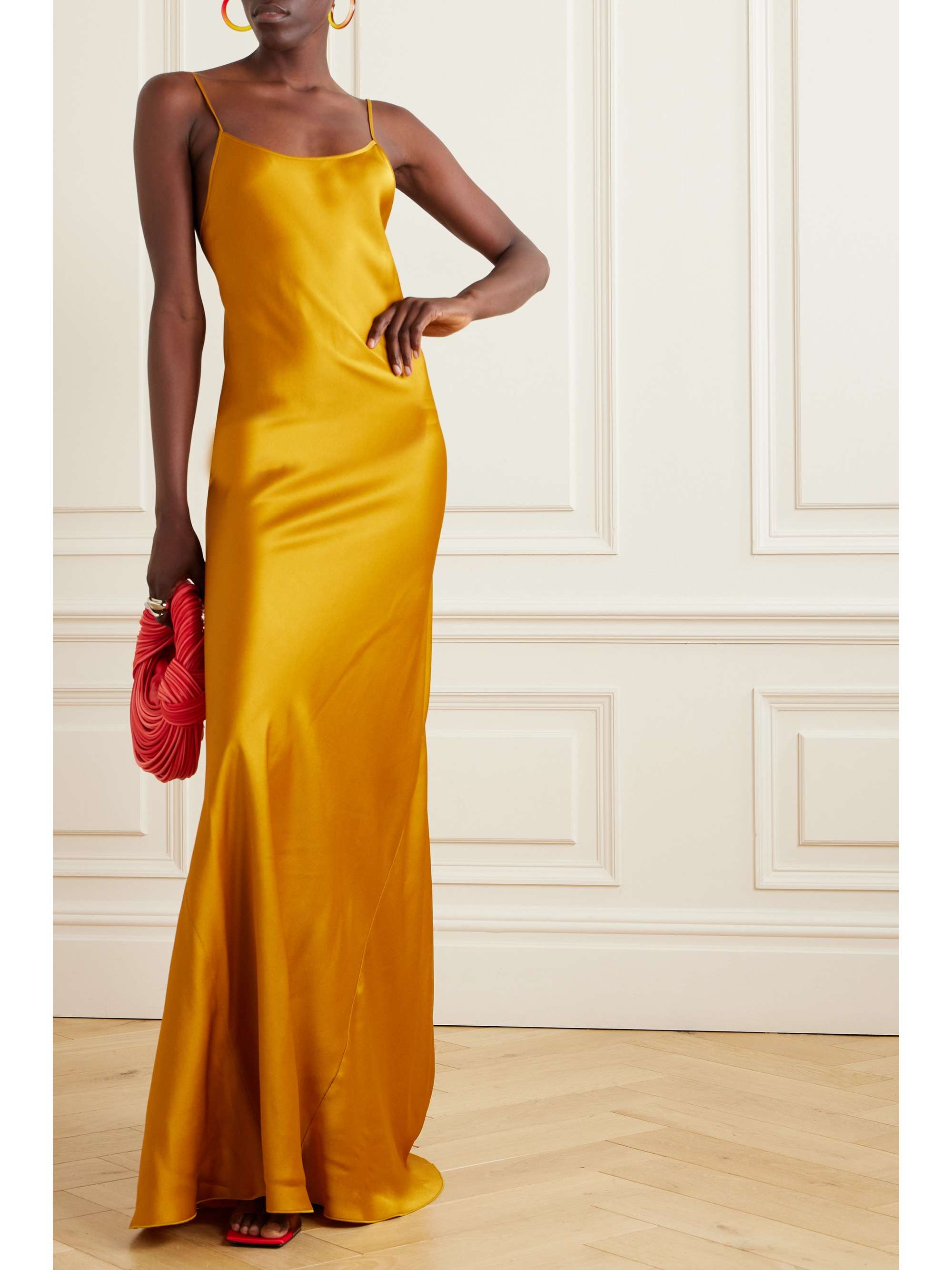 VICTORIA BECKHAM Satin gown | NET-A-PORTER