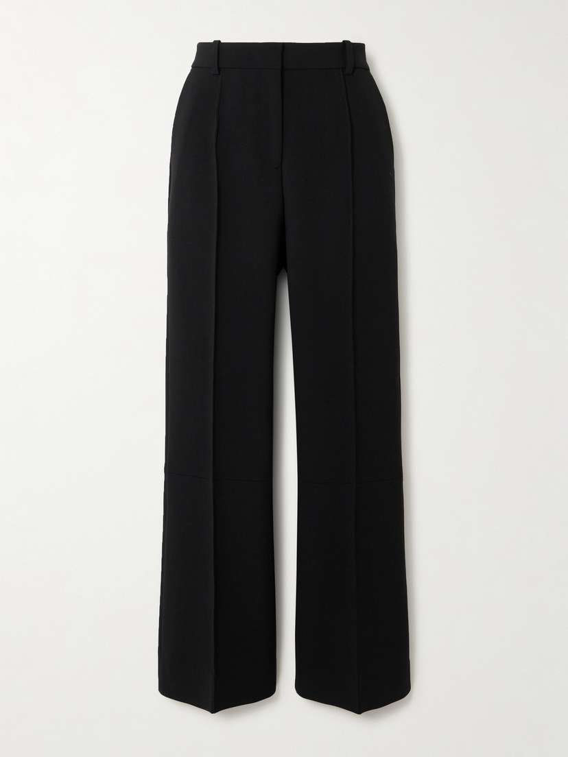 Victoria Beckham Cropped Crepe Bootcut Pants - UK 14
